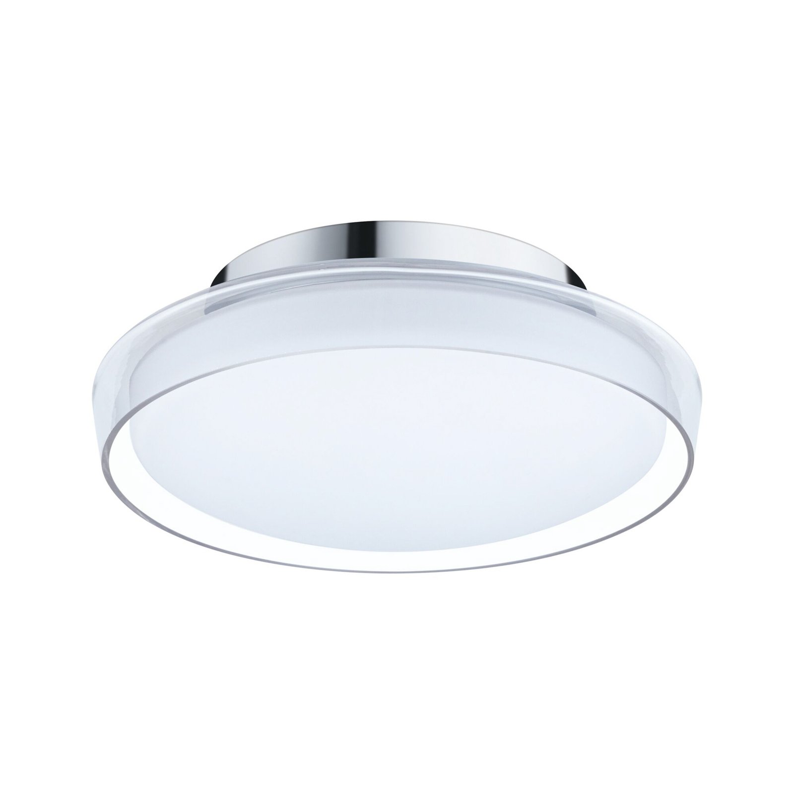 Luena LED Deckenlampe, IP44, chrom, Ø25cm - Paulmann