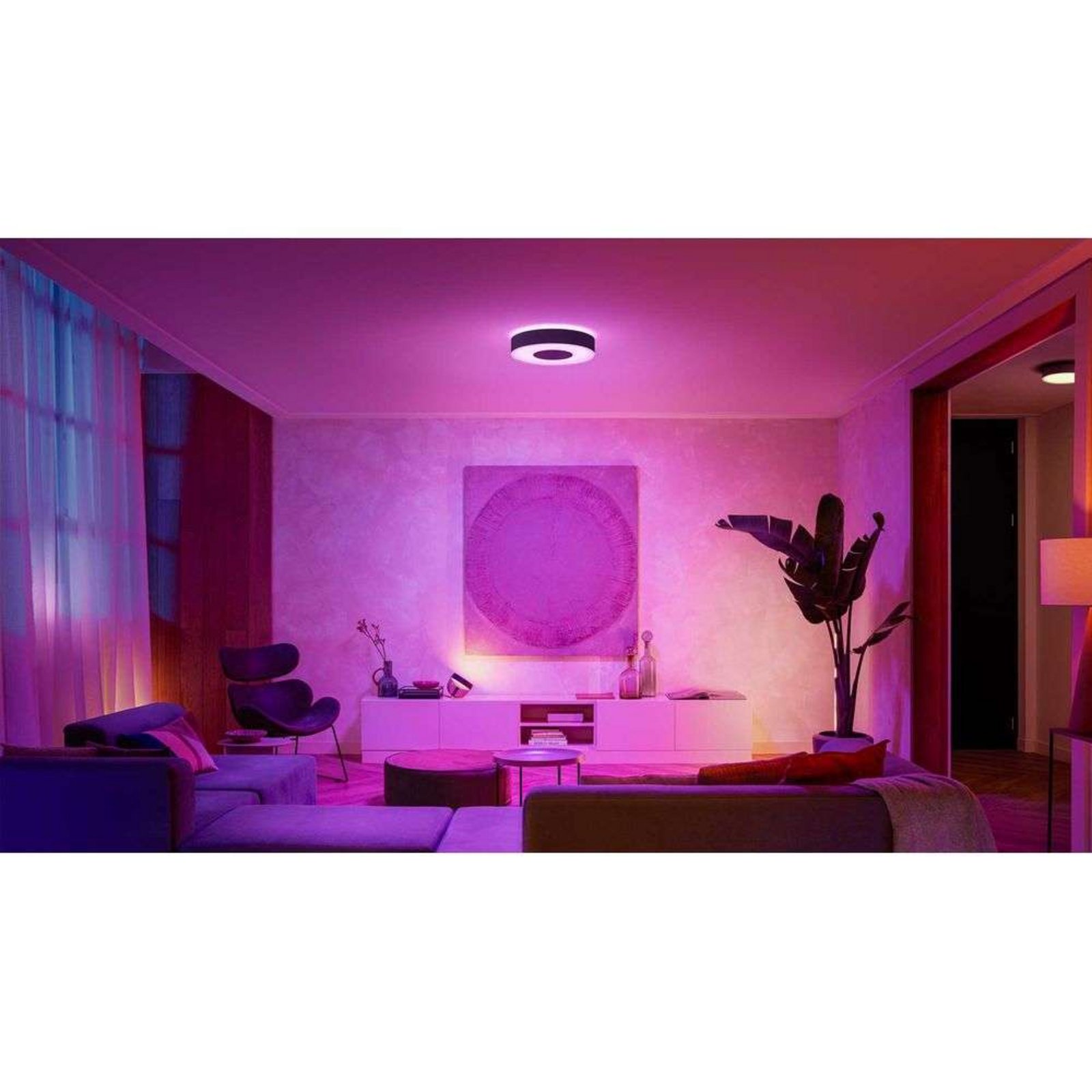 Infuse M Hue Plafonieră White&Color Amb. Black - Philips Hue