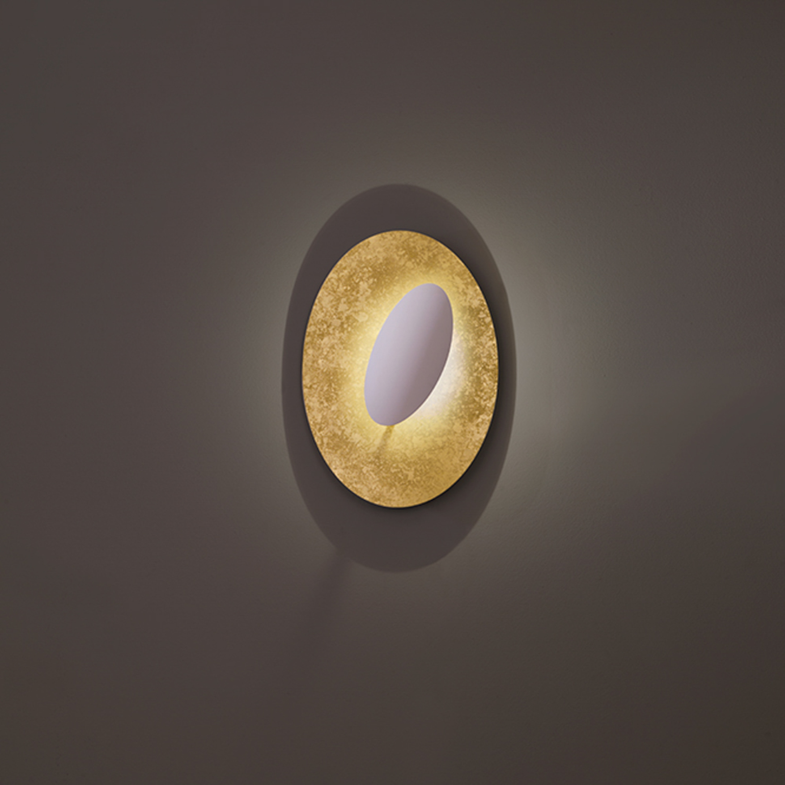 ICONE Teto Masai 1-luz 927 50x36cm dourado/branco