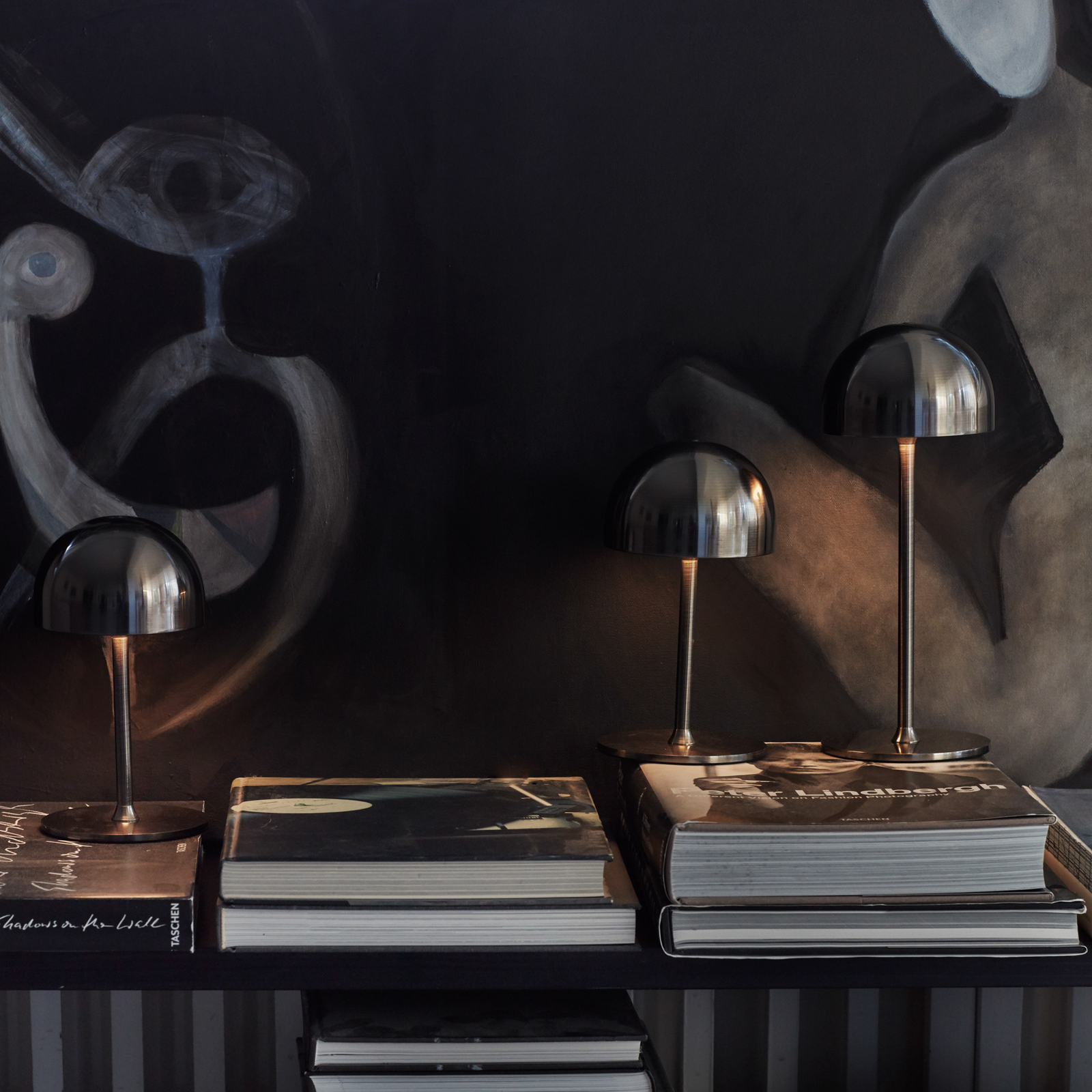 LED tölthető asztali világítás Tim, nikkel színű, magasság 30 cm, IP54 LED tölthető asztali világítás Tim, nikkel színű, magasság 30 cm, IP54