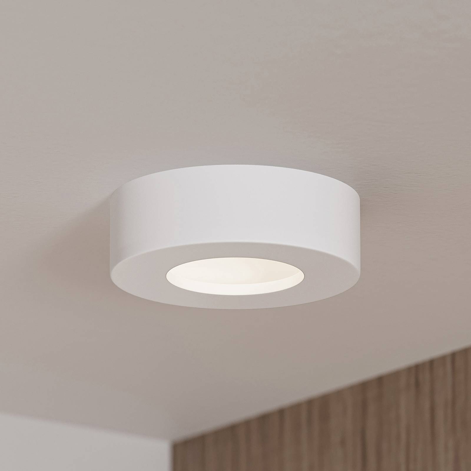 Image of Prios Edwina plafonnier LED, blanc, 12,2 cm 4251911706901