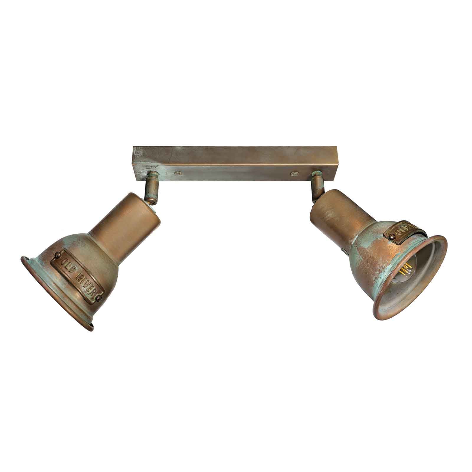 Plafonieră Azali 1548.E27 2 becuri alamă antic