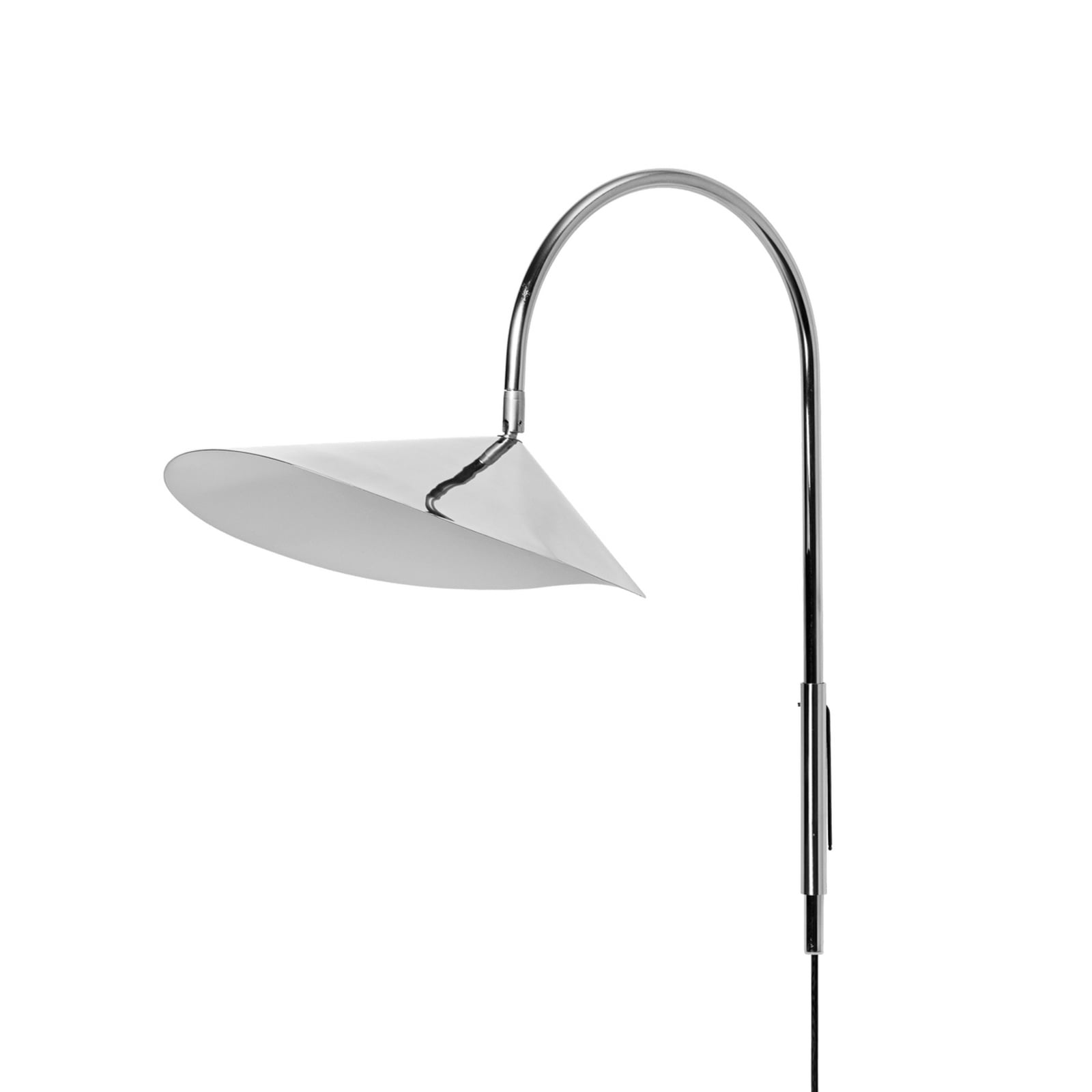 Arum wandlamp, roestvrij staal, metalen stekker, 47 cm - ferm LIVING