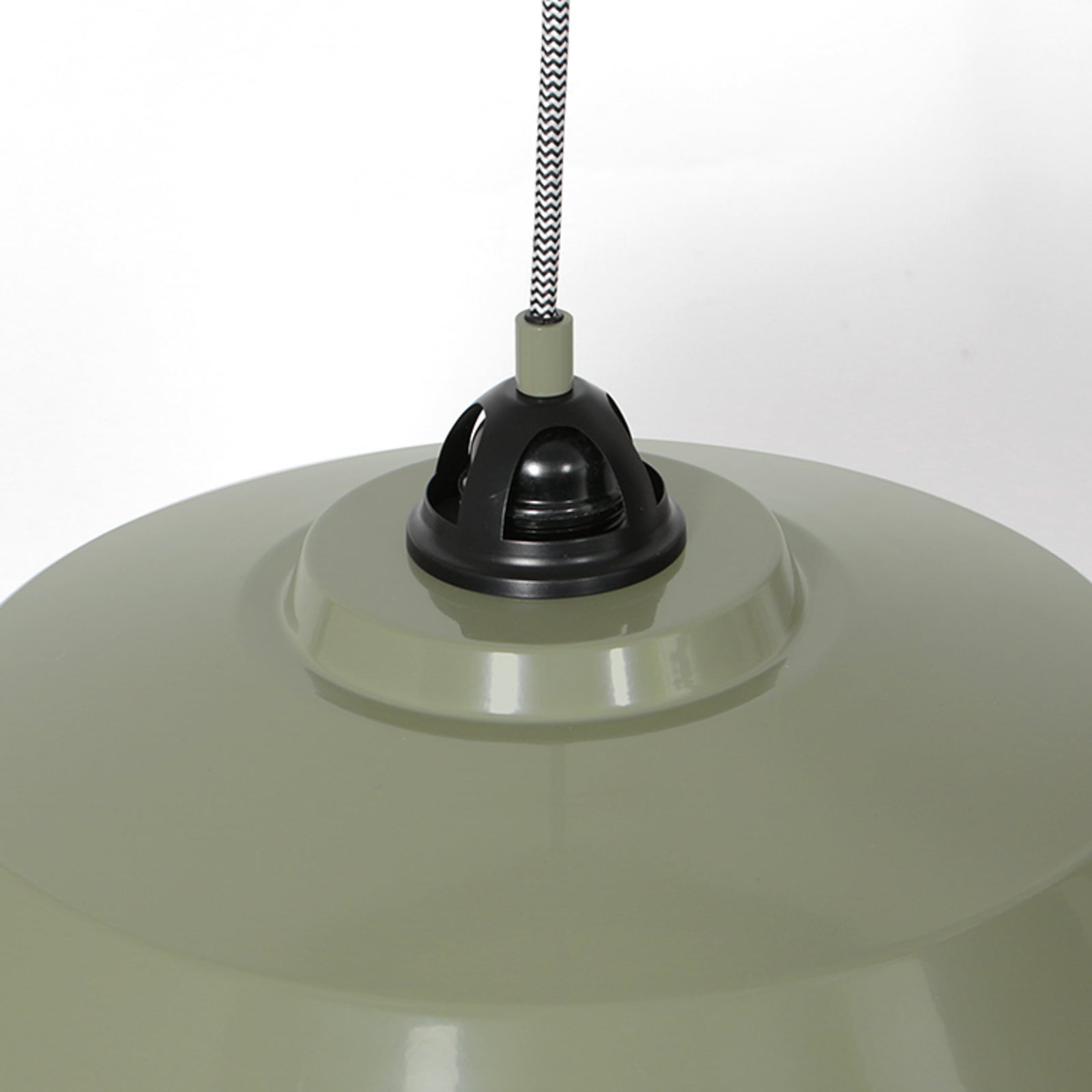 Suspension Nove, verte, intérieur blanc, métal, E27