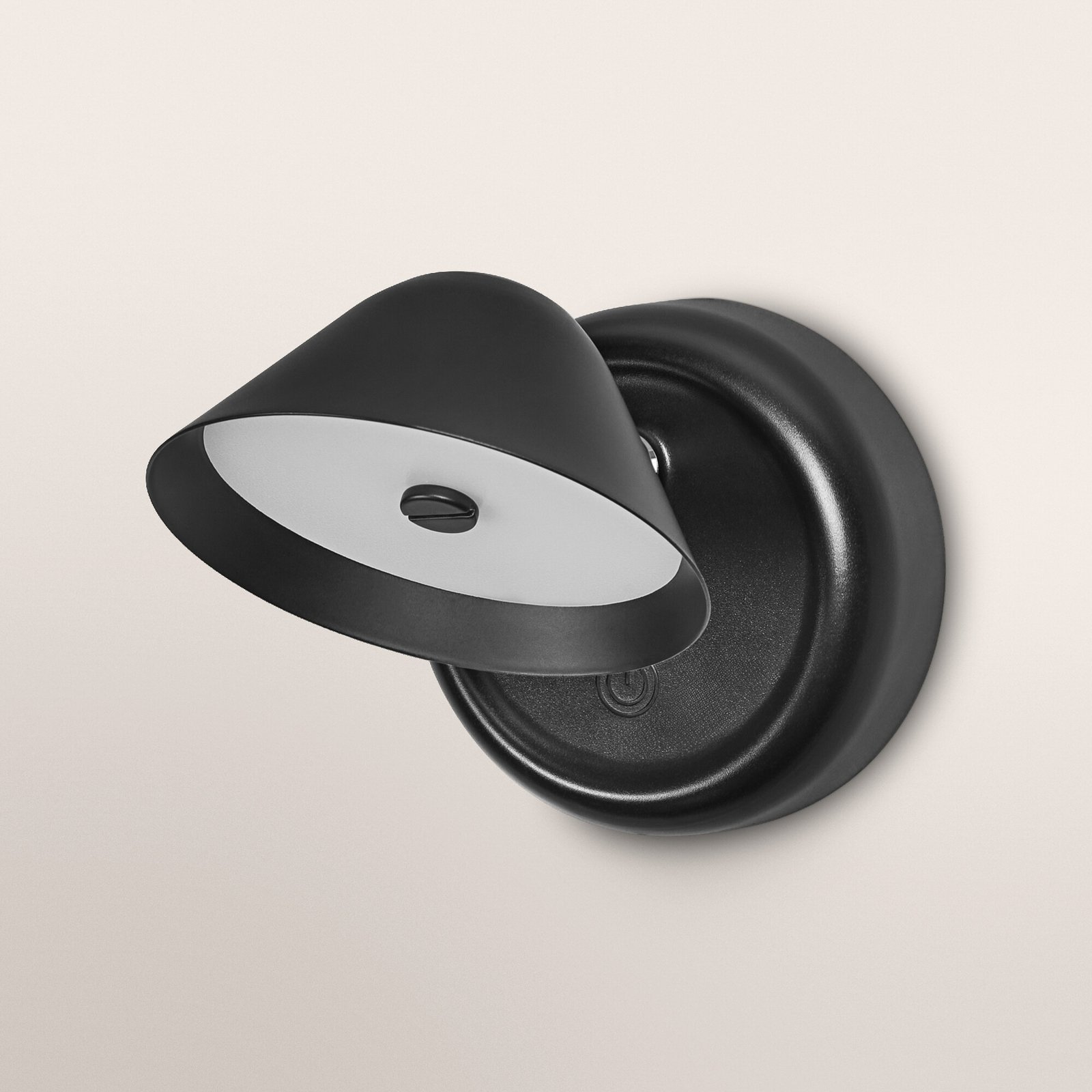 OSRAM LED-Akku-Wandleuchte NIGHTLUX CONE, schwarz, touchdim