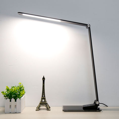 LED bureaulamp Starglass met Glazen sokkel