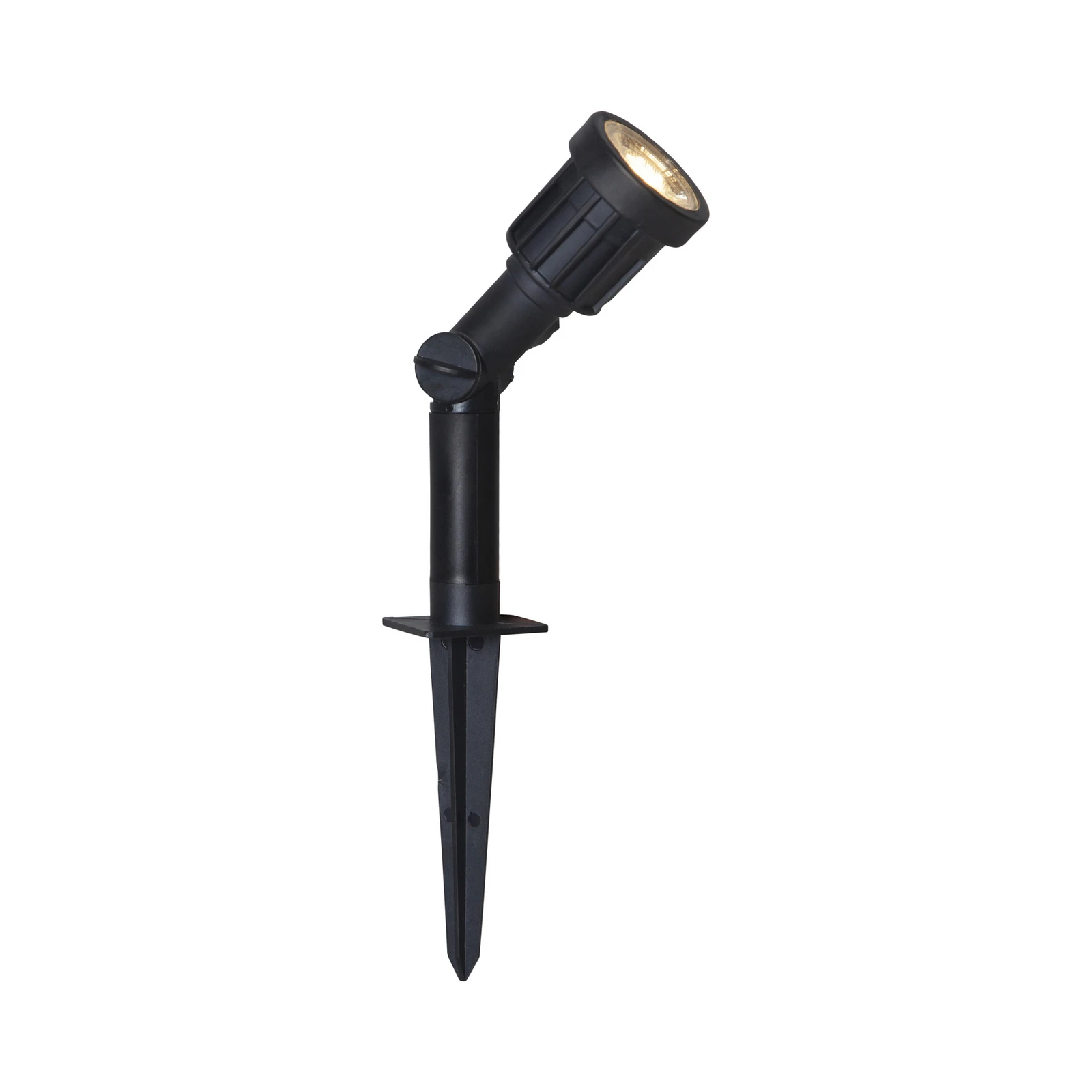 Spot sur piquet LED 418-92-1, noir Plastique orientable