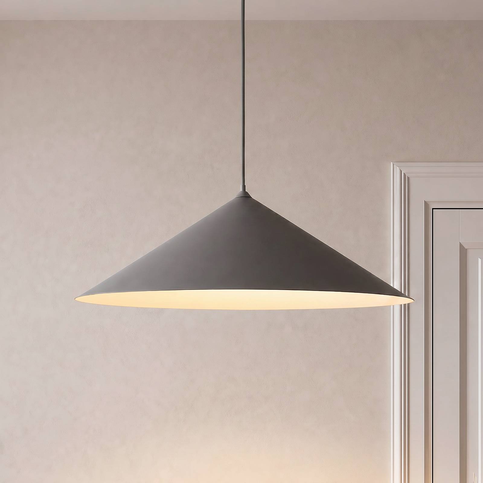 Levně TK Lighting Závěsné světlo Lume XL, hnědé, kov, Ø 49 cm, GX53