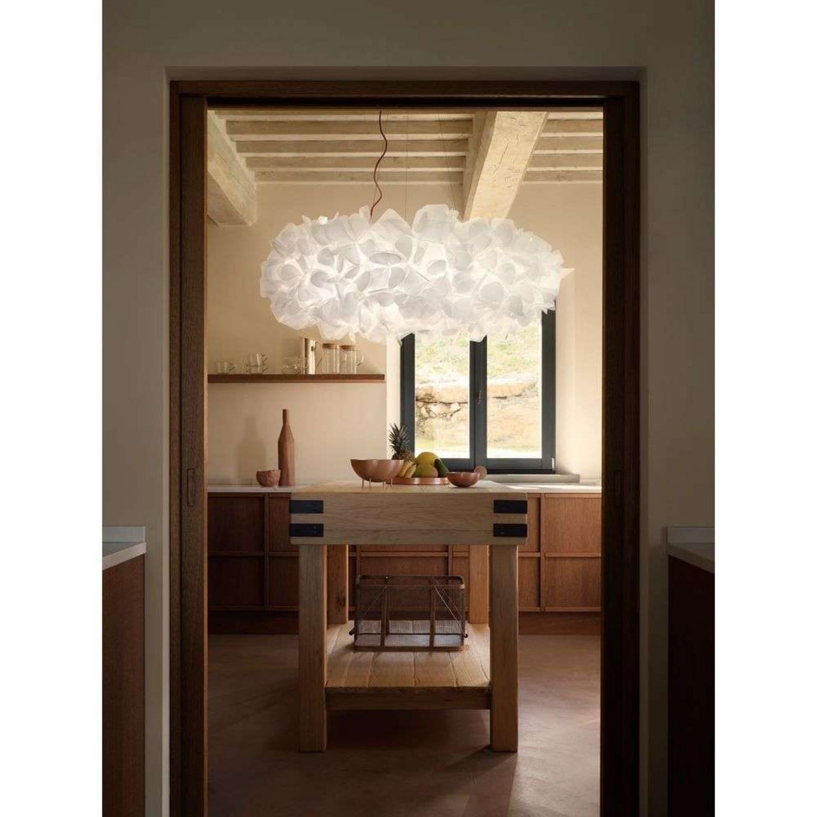 Clizia 130 Pendel Mama Non Mama White/Red Slamp - Stue - Plastik billede
