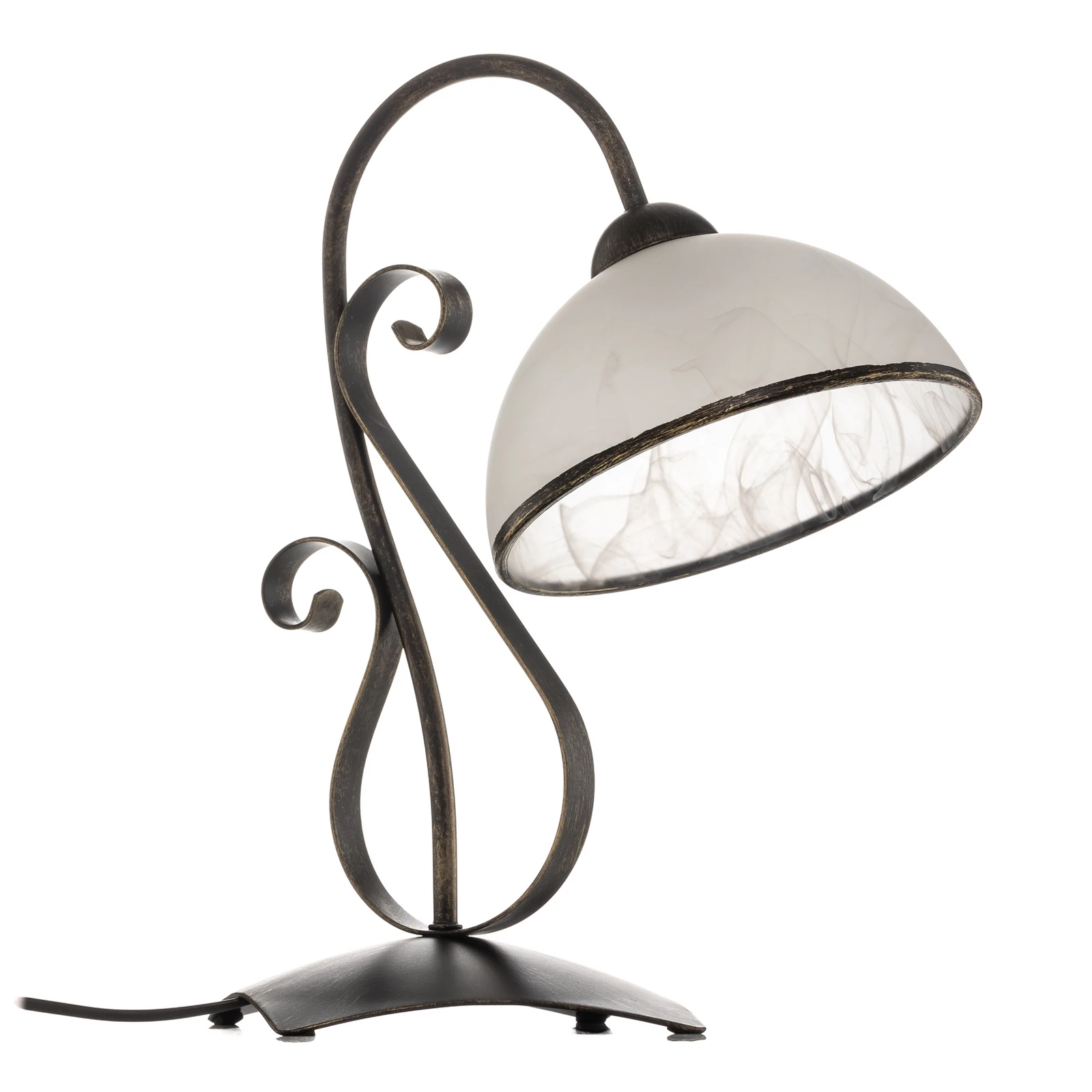 Stolní lampa Antica v venkovském stylu, jednoplamenná