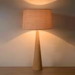 Lampă de masă Conos cu bază din lemn deschis la culoare