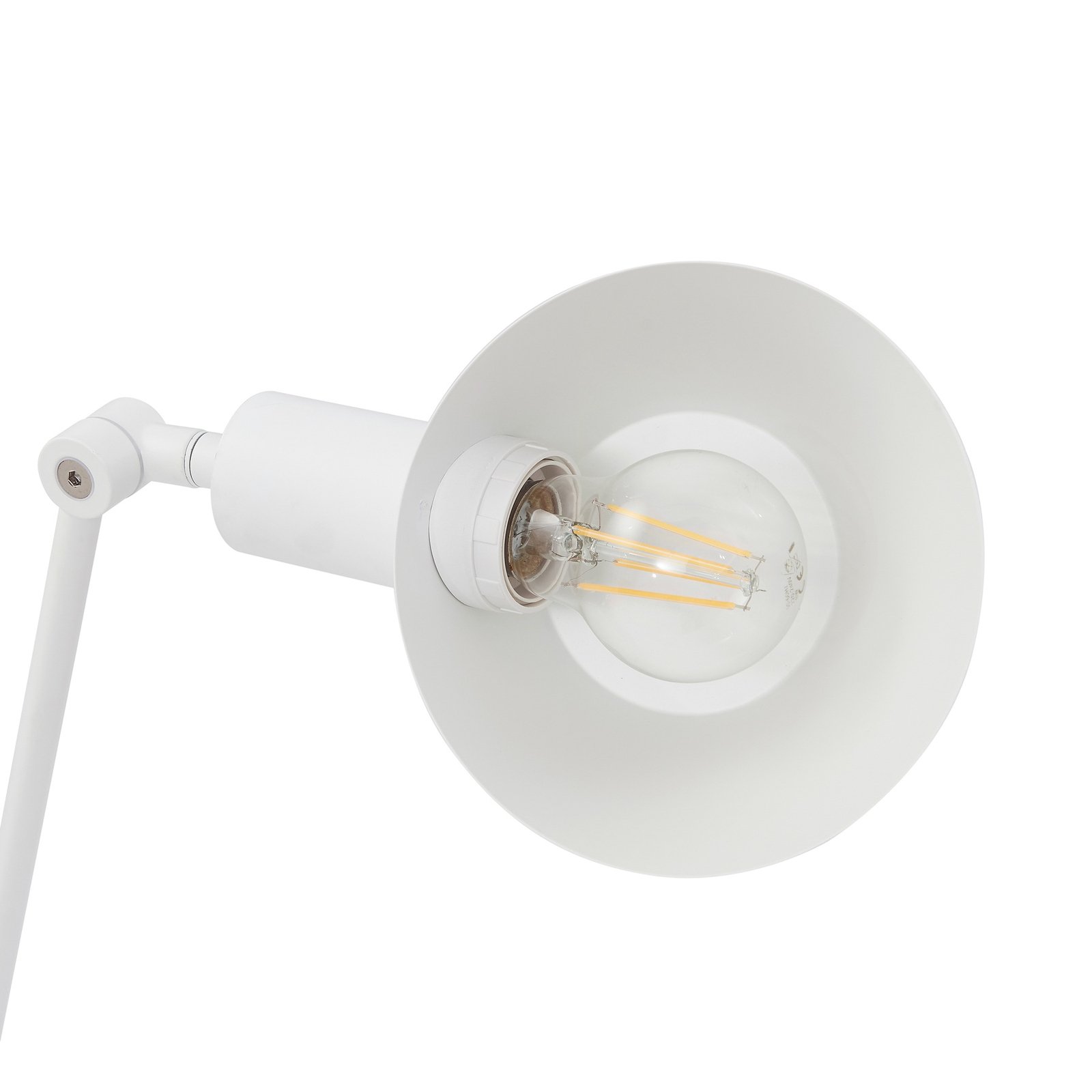 Lindby lampe à poser Corali, blanc, métal, hauteur 64cm