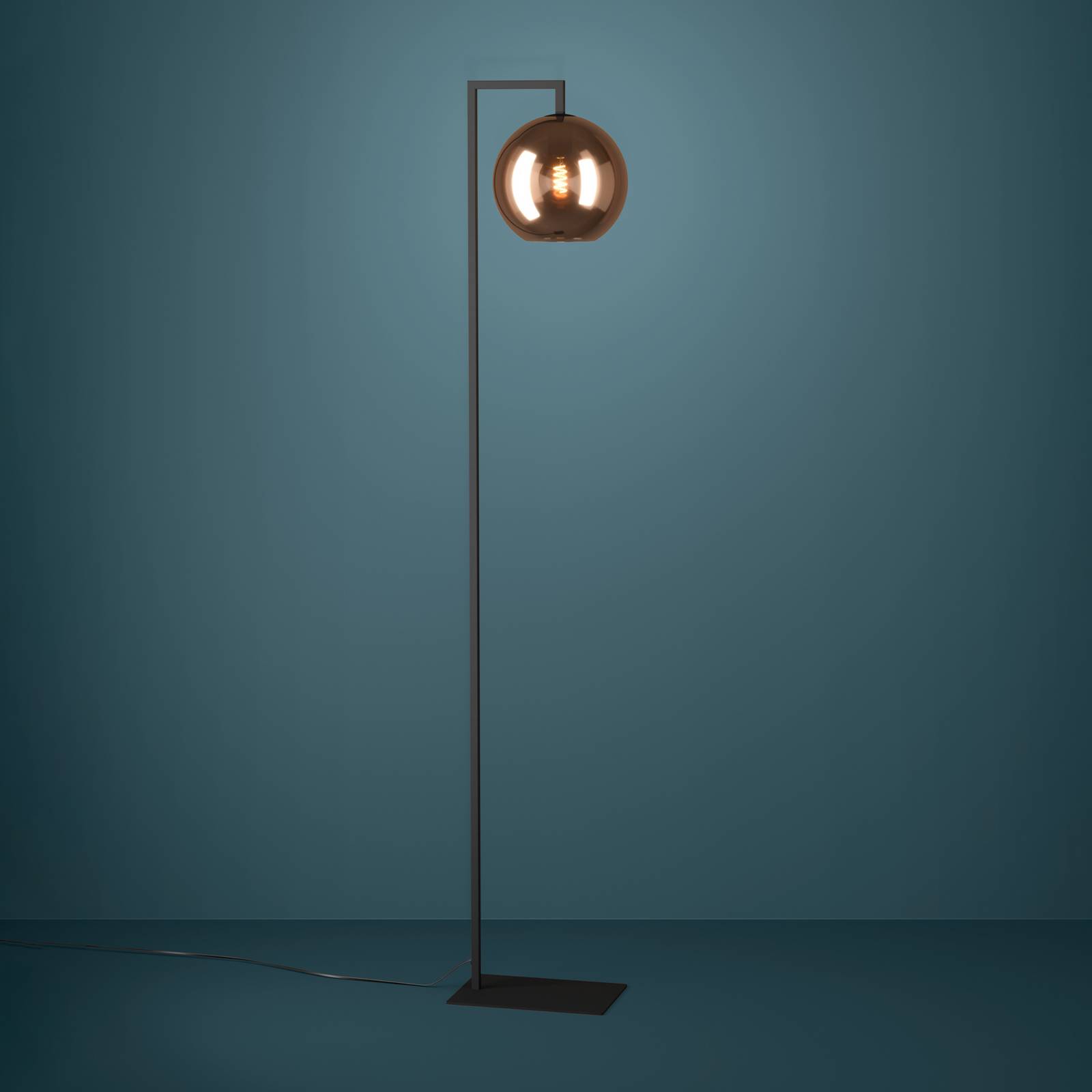EGLO Stars Of Light Lampa stojąca Cordoba, szkło w kolorze miedzianym