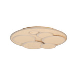 LED stropna svetilka Dots, peščena, Ø 50 cm, kovina/akril, CCT