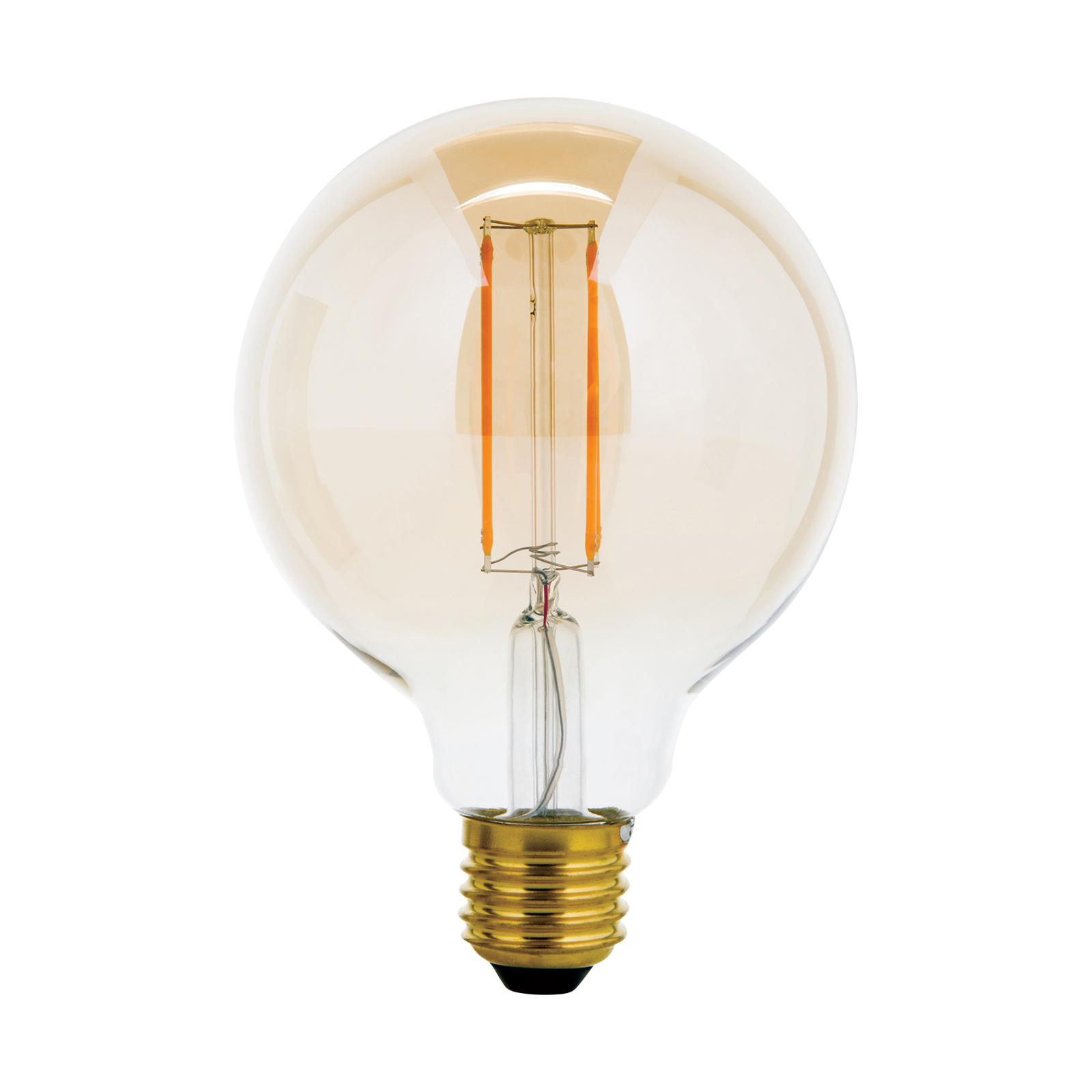LED-Globelampe E27 G95 6W amber 2.200K dimmbar