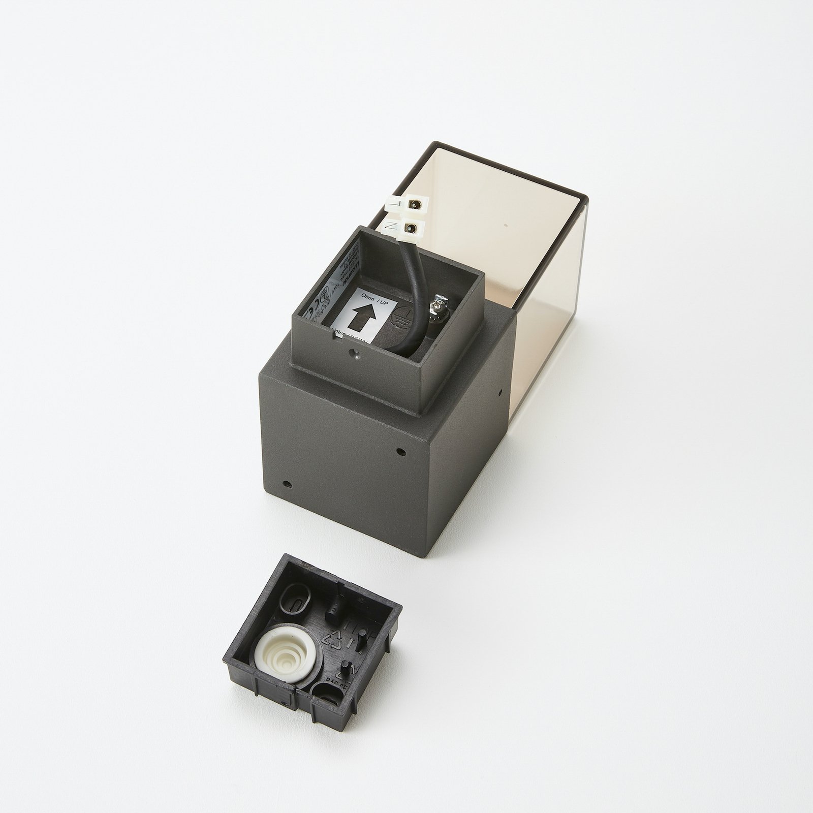 Keke Außenwandleuchte Graphite - Lucande