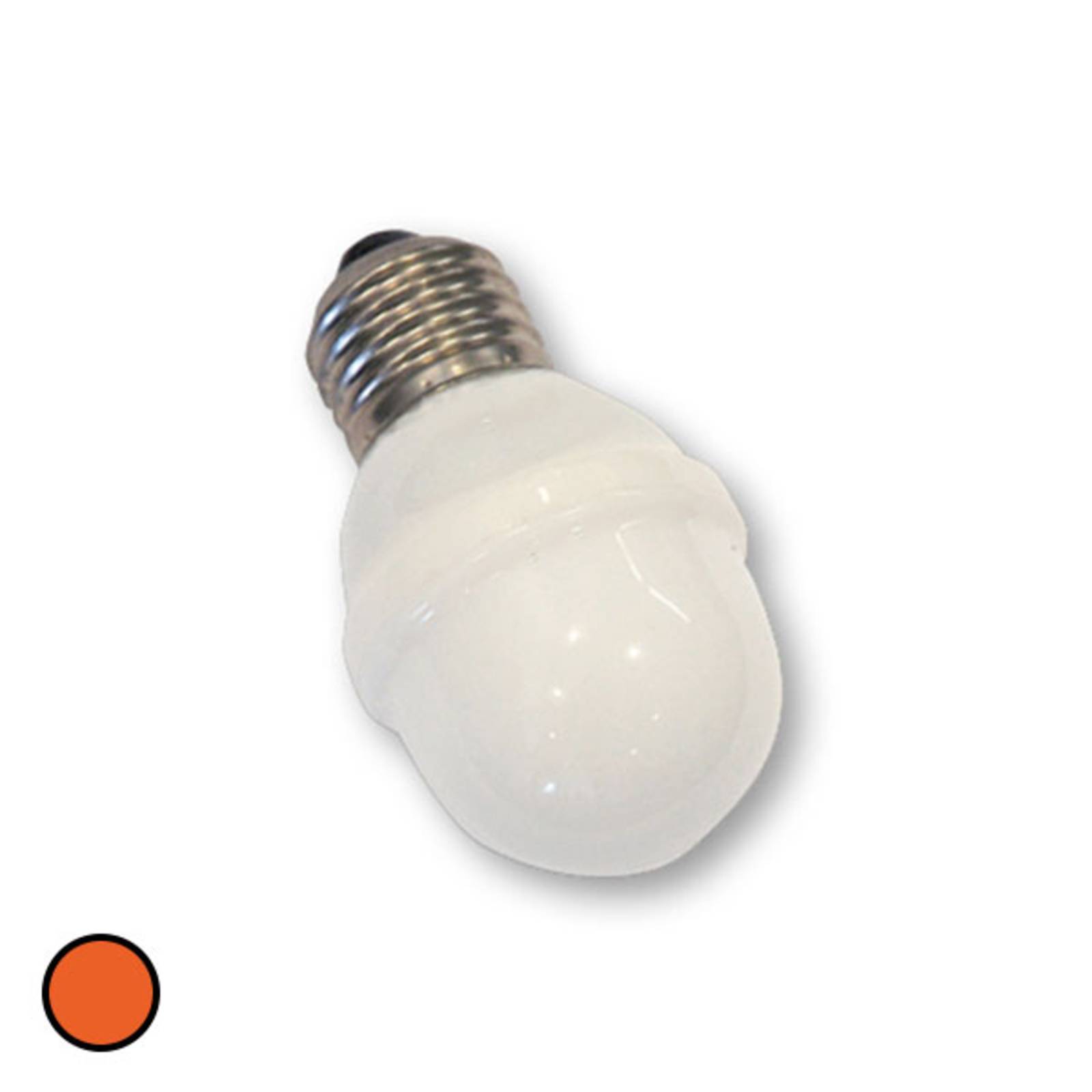 Rotpfeil E27 golfbollslampa 1W 5,5 VA orange