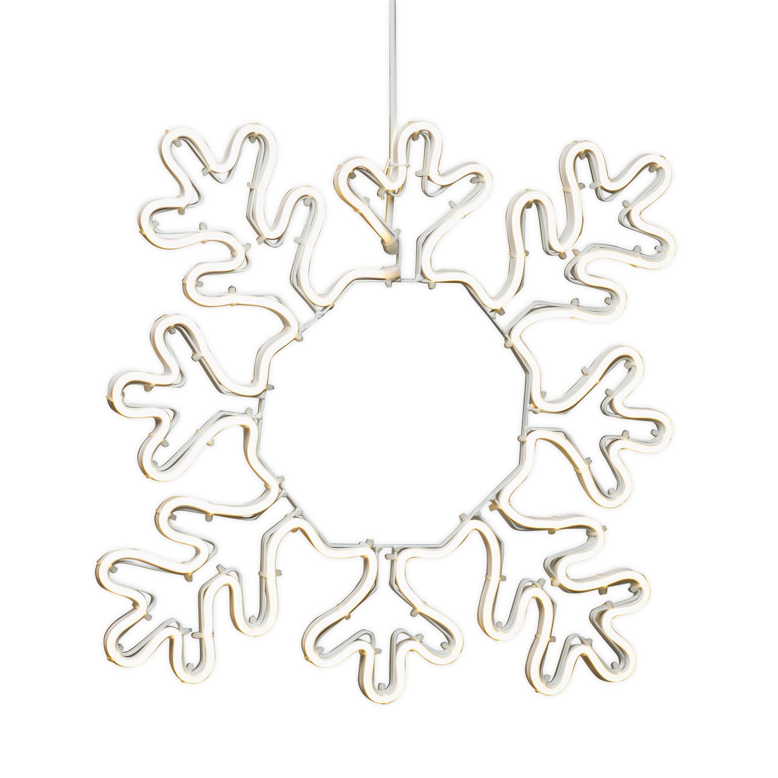 LED-Dekosilhouette Schneeflocke für außen