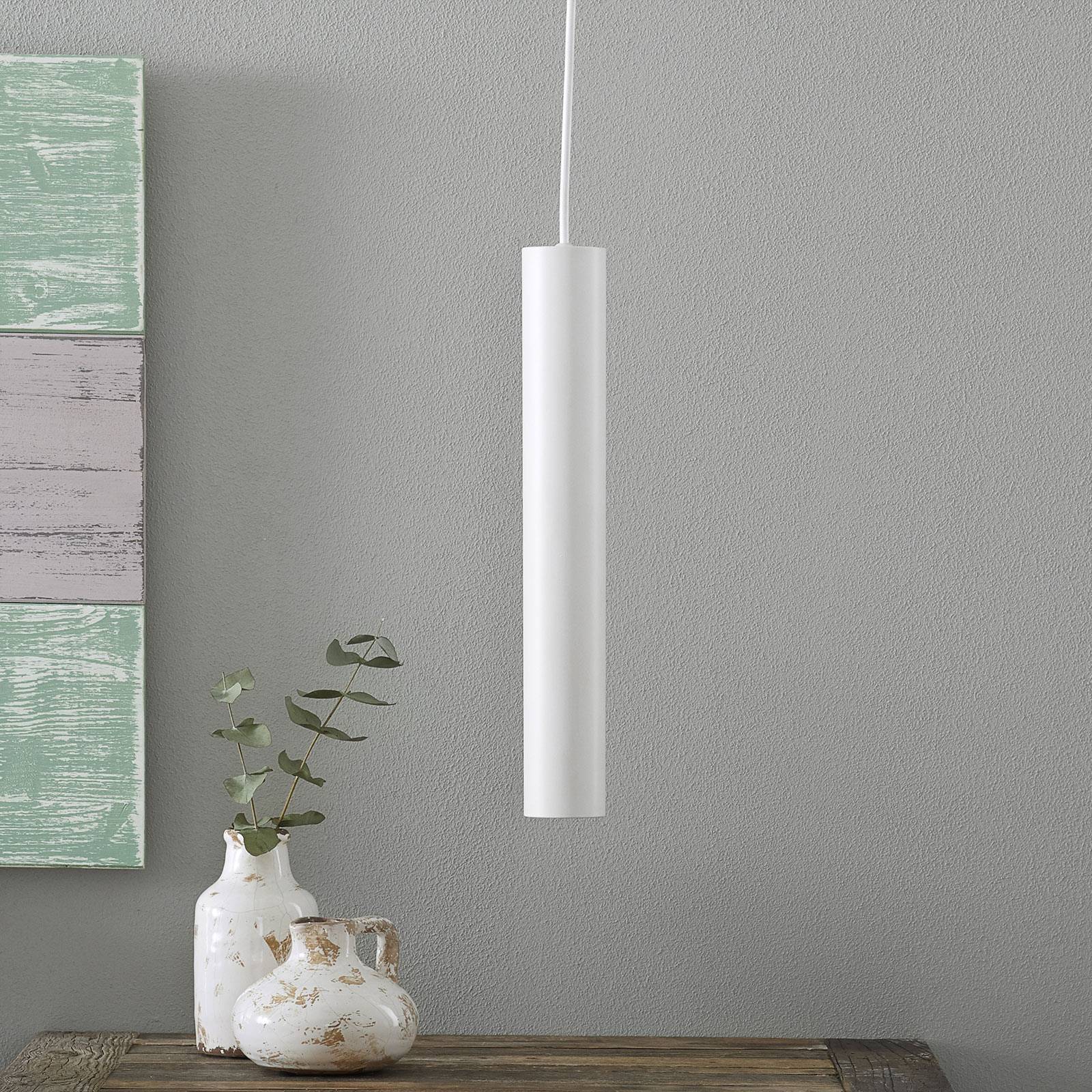 Lampa wisząca LED Look w smukłej formie, biała