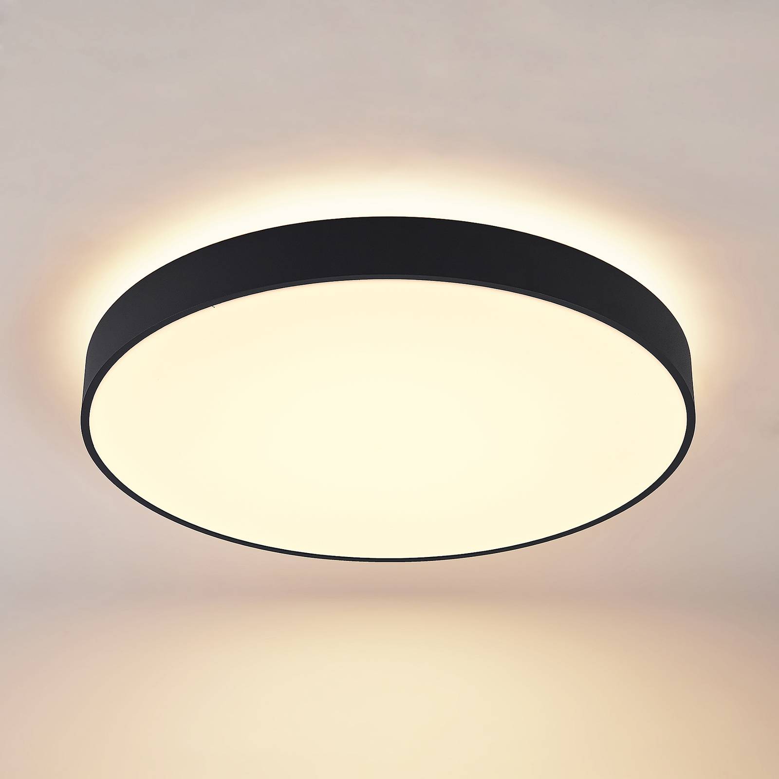 Arcchio Vanida lampa sufitowa LED, czarna, 60 cm