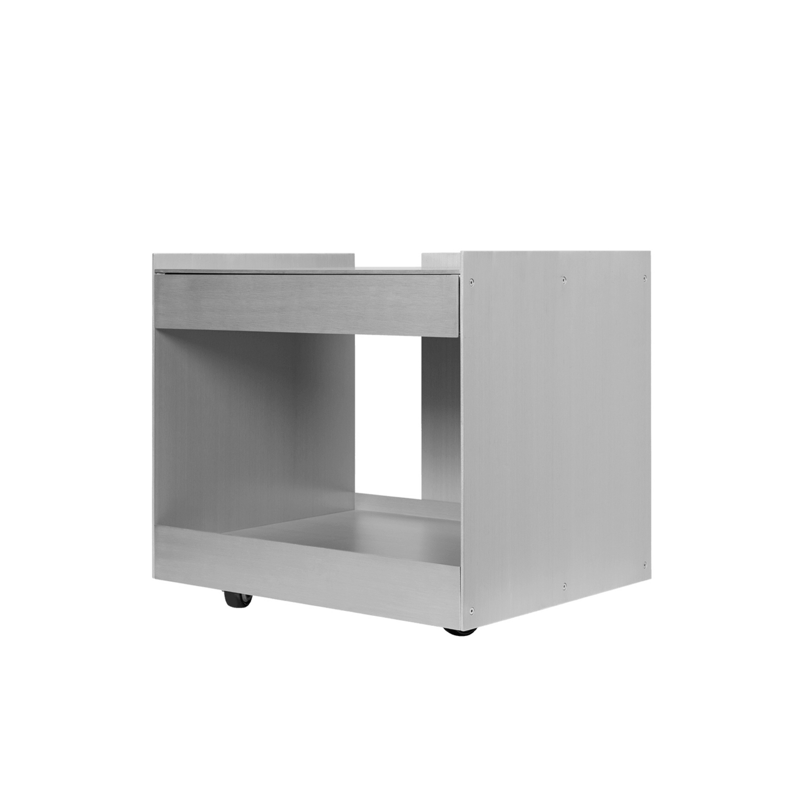 LAGER LOW Rolltisch, Aluminium Schublade 39 cm - ferm Living