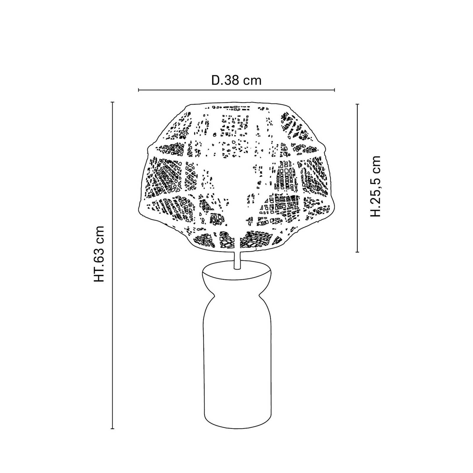 Odyssée Tischleuchte, Höhe 63cm - MARKET SET Odyssée Tischleuchte, Höhe 63cm - MARKET SET