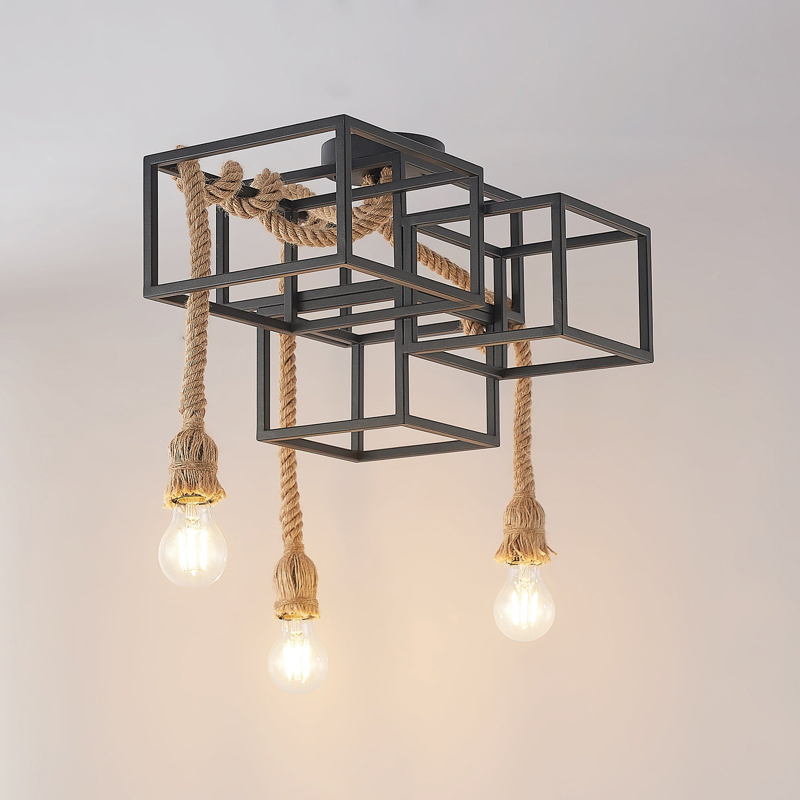 Andrik 3 Plafonnier Black - Lucande