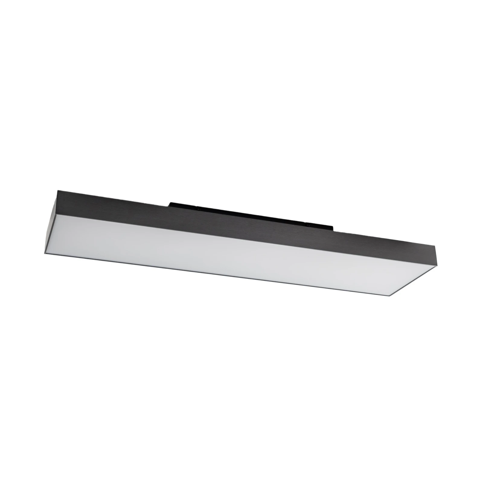 Lucande Plafonnier LED Leicy, noir, 100 cm, RGBIC, CCT