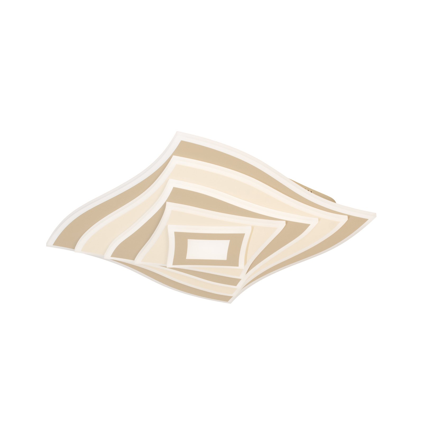 Lámpara LED de techo HERO, gris claro, 50 x 50 cm, control remoto CCT atenuable Lámpara LED de techo HERO, gris claro, 50 x 50 cm, control remoto CCT atenuable