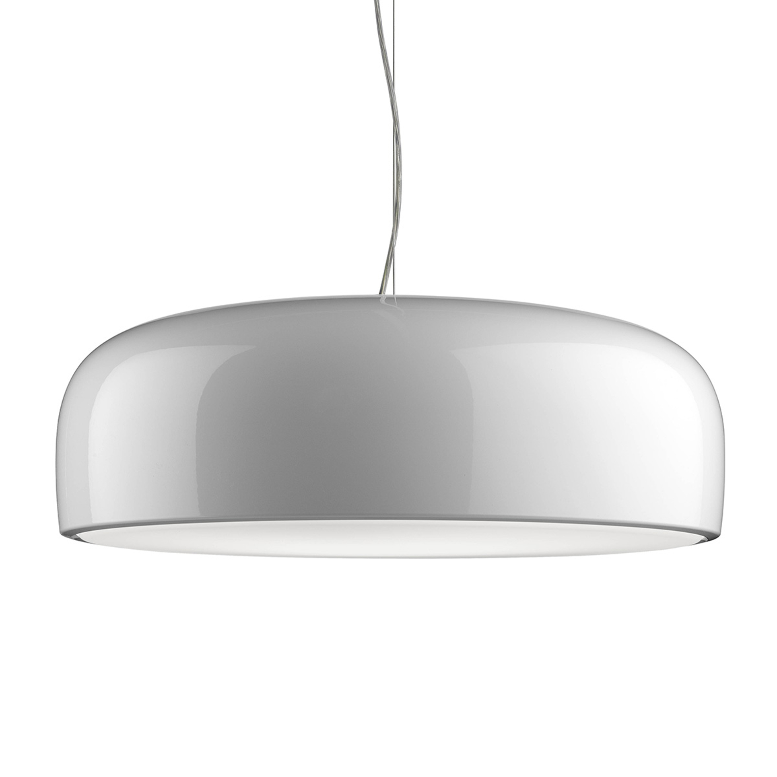 Flos Smithfield - White Pendant Lamp, for Living / Dining Room, Aluminium, polycarbonate, R7s 117.6 mm, 230 W, energy efficiency: A++, H: 21.5 cm