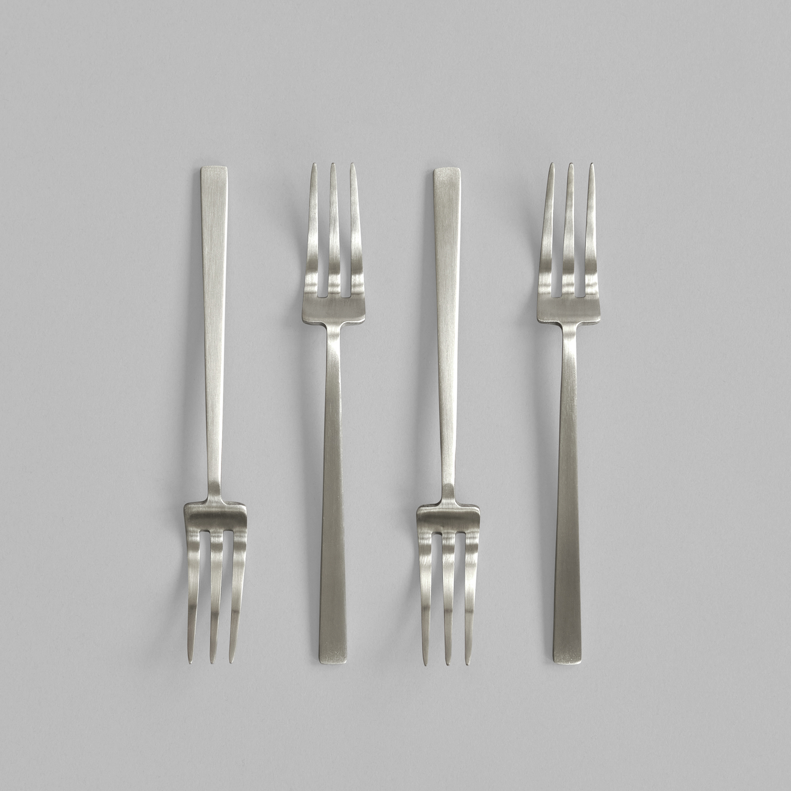 Zestaw 4 sztuk widelców do deserów Kogei, stal, wysokość 16 cm – 101 Copenhagen