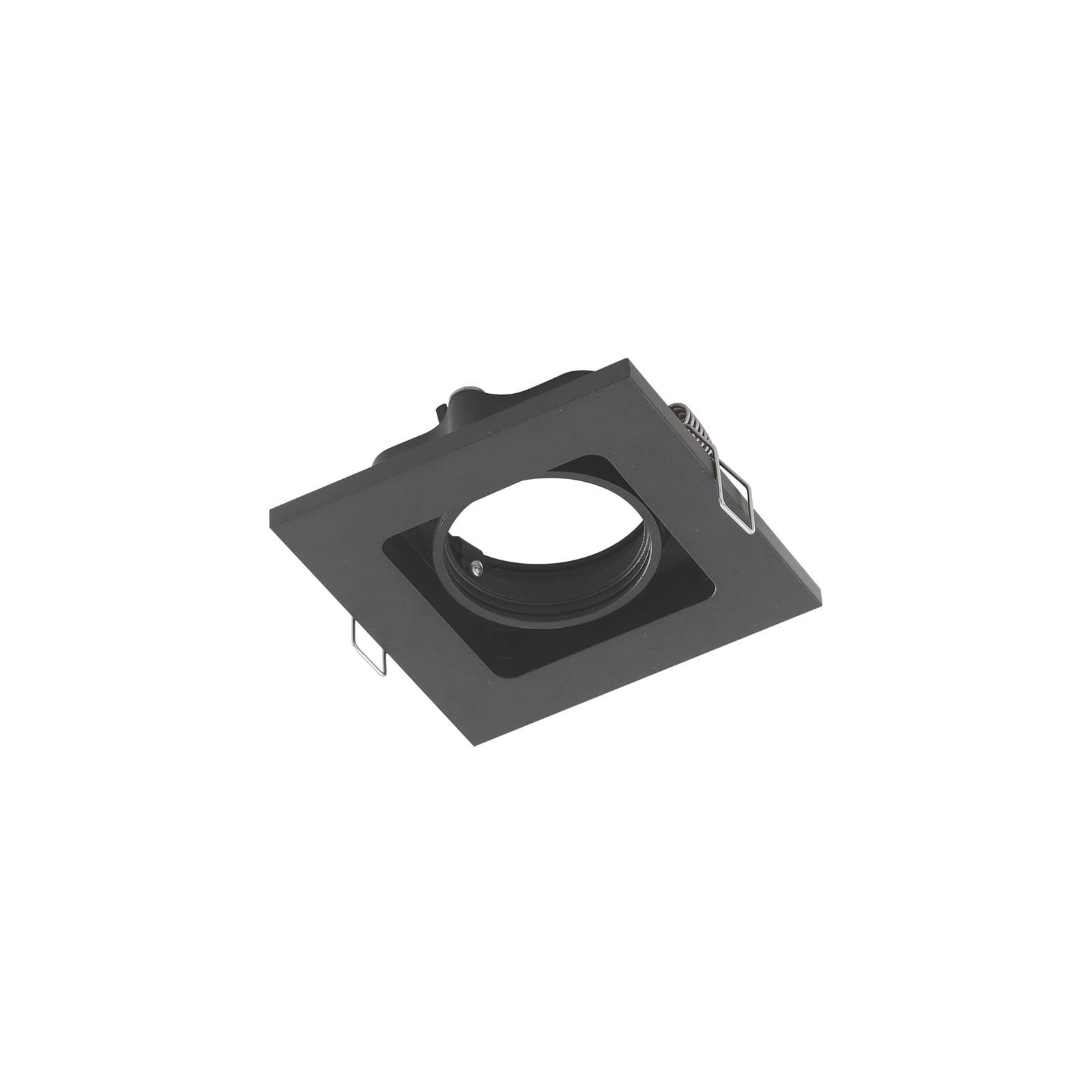 Lindby Downlight Thorid, schwarz, 10 x 10 cm, 10er-Set, GU10