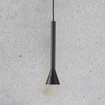 IDEAL LUX Diesis LED hanging light, black, Ø 6 cm, metal