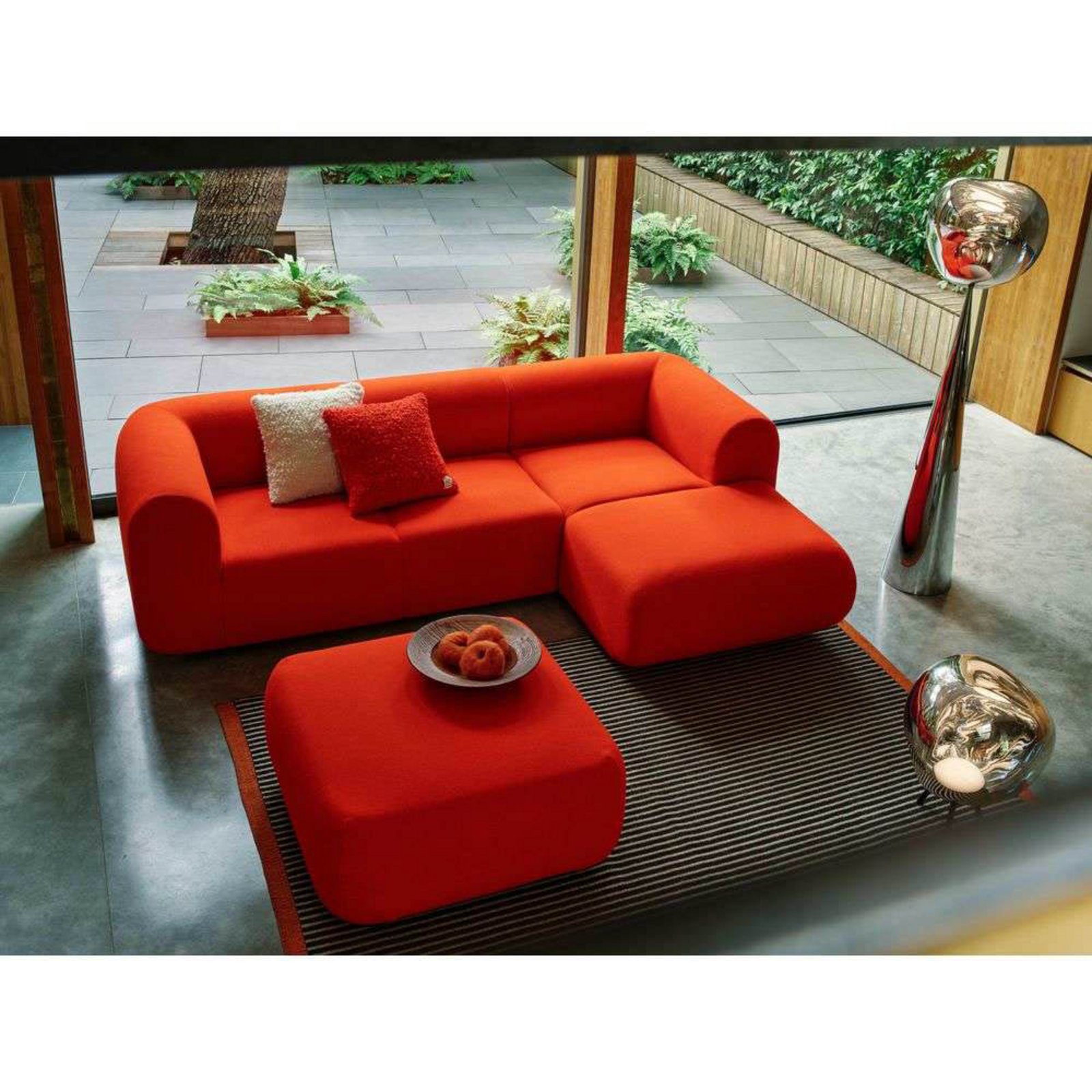 Bobble Kudde 45x45 Orange - Tom Dixon