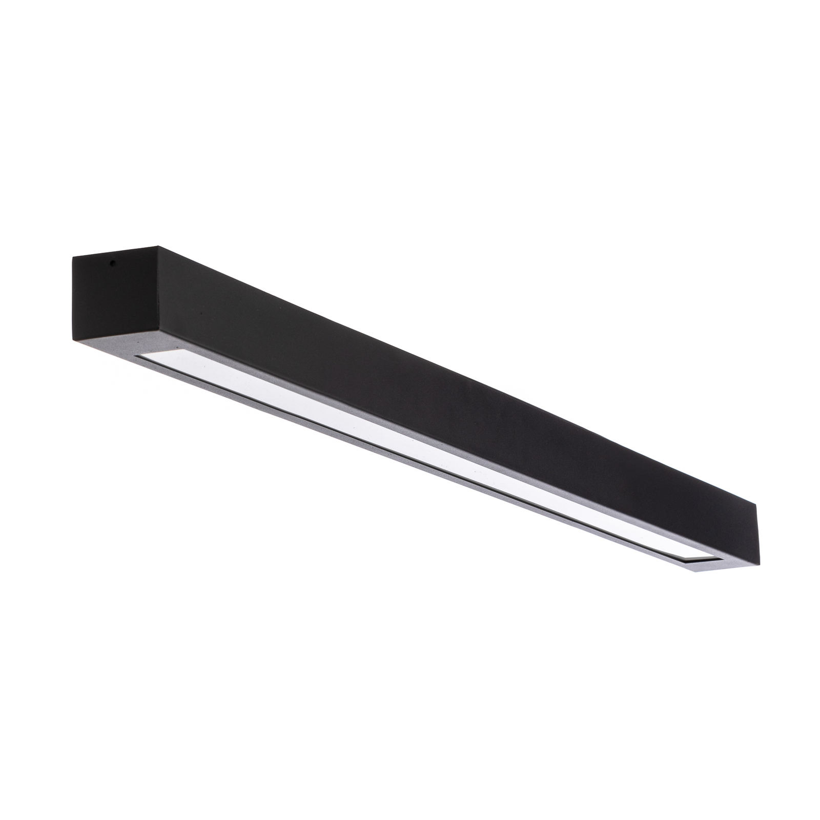 Mennyezeti világítás Lungo, fekete, hossza 124 cm