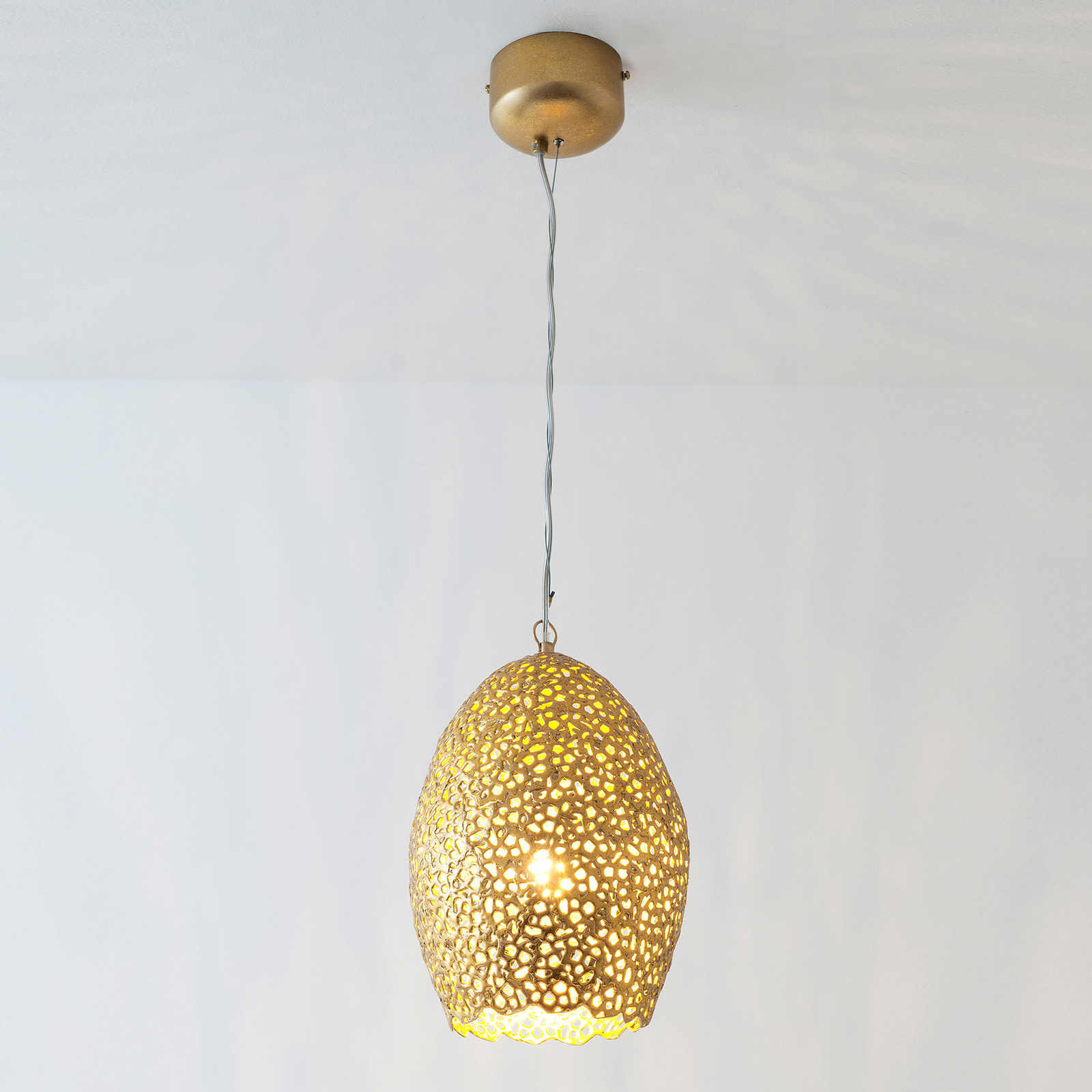 Pendelleuchte Cavalliere, gold