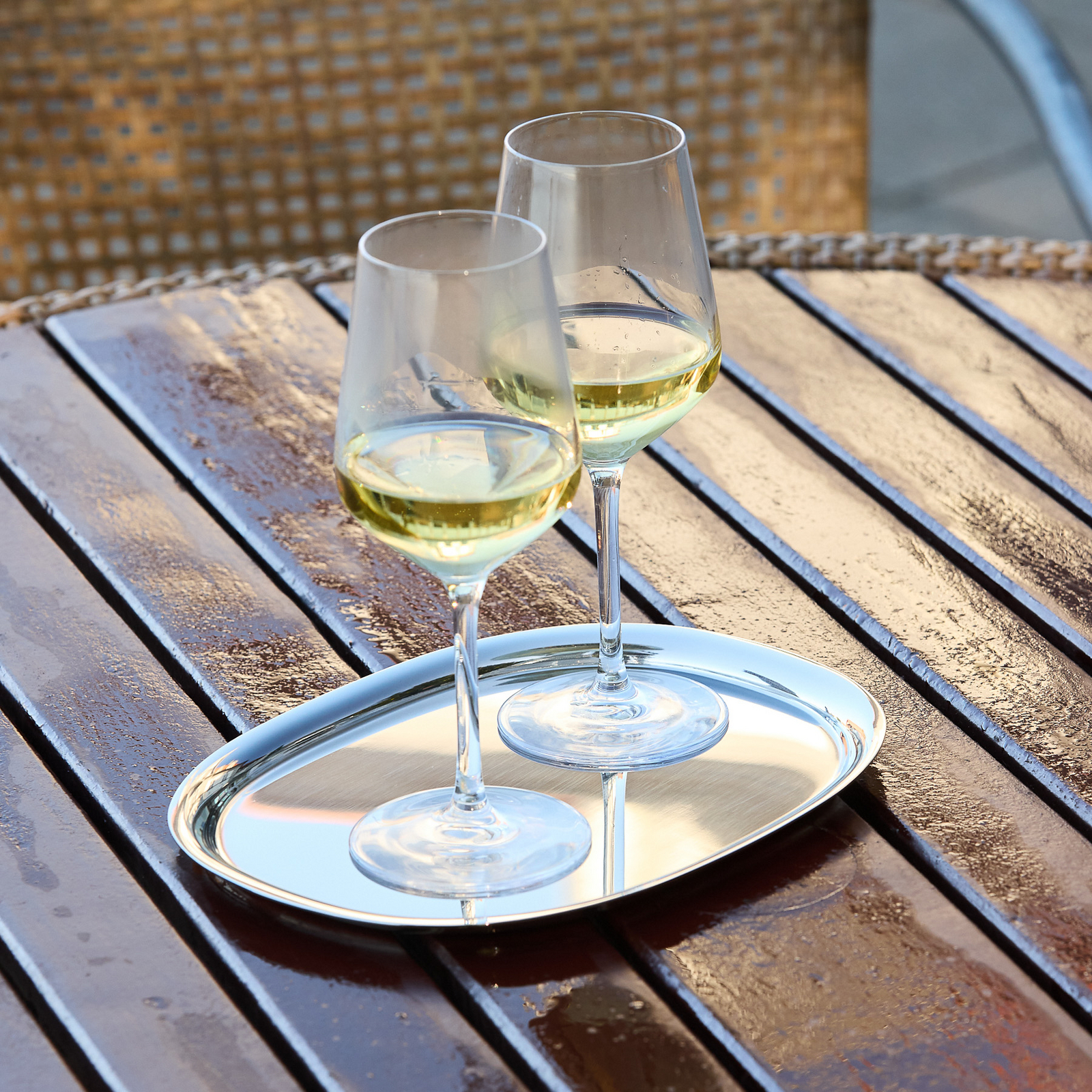 Superellipse Tablett, 18 cm x 25 cm, Edelstahl - Piet Hein Superellipse Tablett, 18 cm x 25 cm, Edelstahl - Piet Hein