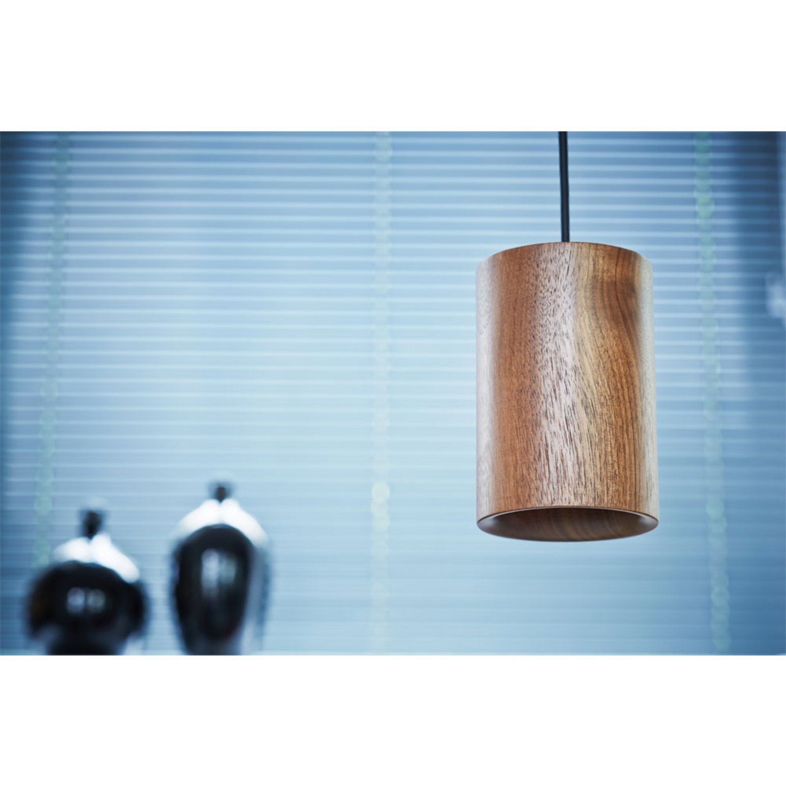 Solid Lustră Pendul Cylinder Walnut - Terence Woodgate