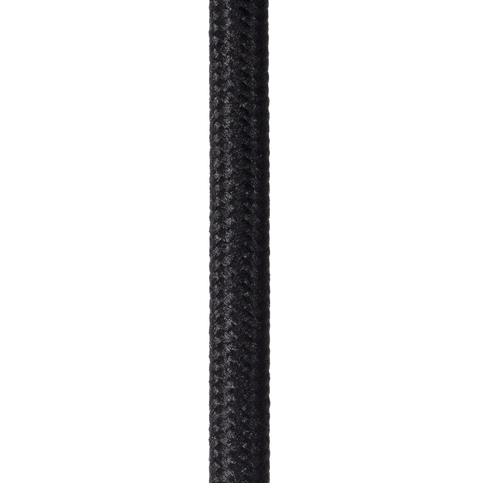 Candeeiro suspenso Joanet, Ø 16 cm, 1 lâmpada, vidro, preto