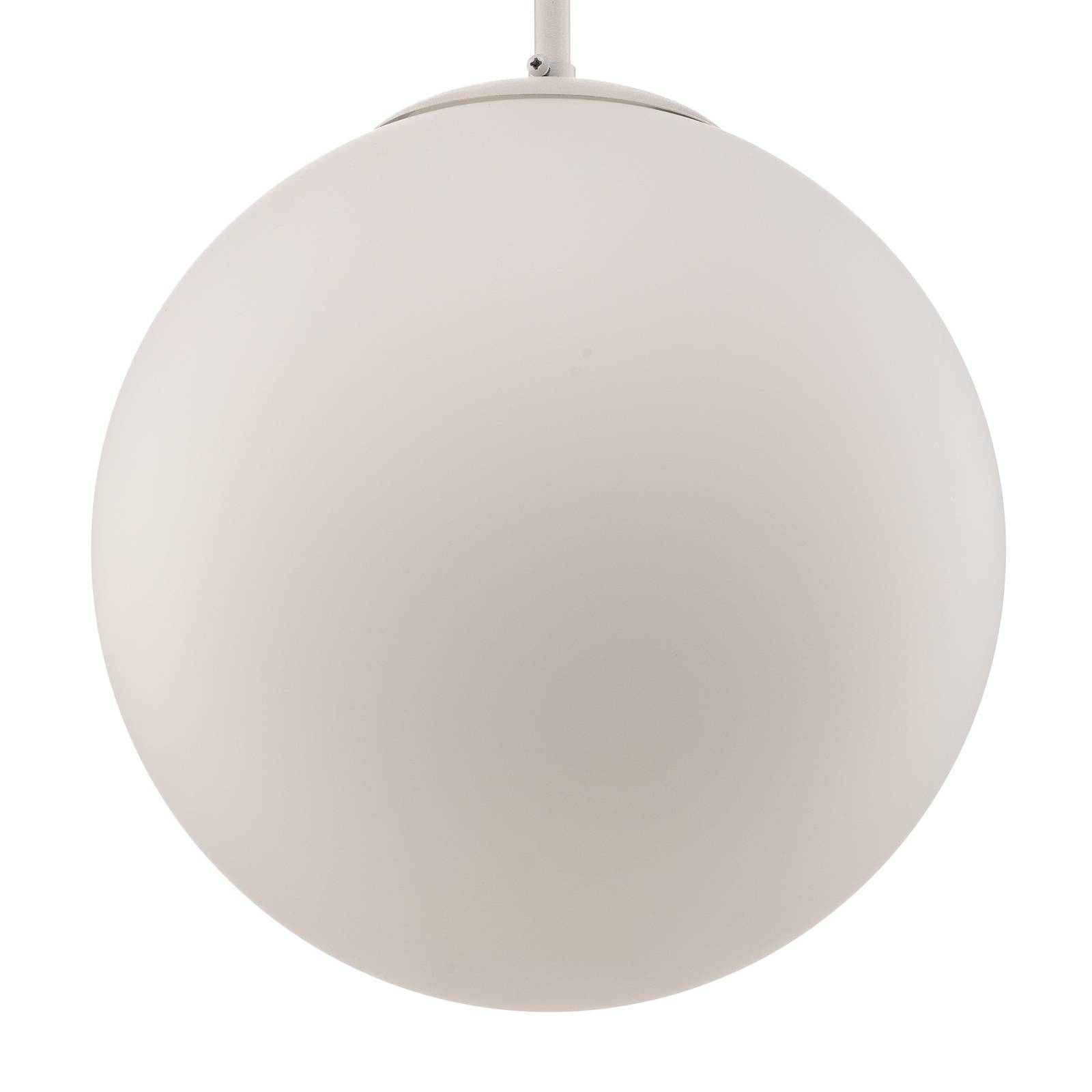 Lampa wisząca Bosso, 1-punktowa, biała, 30cm