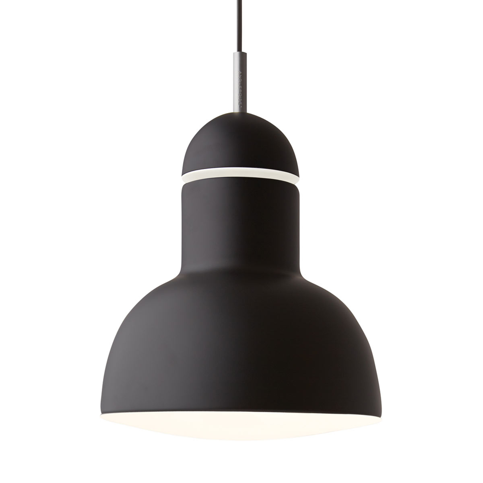 Anglepoise Type 75 Maxi pendant lamp velvety black, for Living / Dining Room, aluminium, E27, 15 W, energy efficiency: A++, H: 26 cm