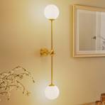 Sieninis šviestuvas "Alison", 2 lemputės, žalvario/baltos spalvos, 89 cm