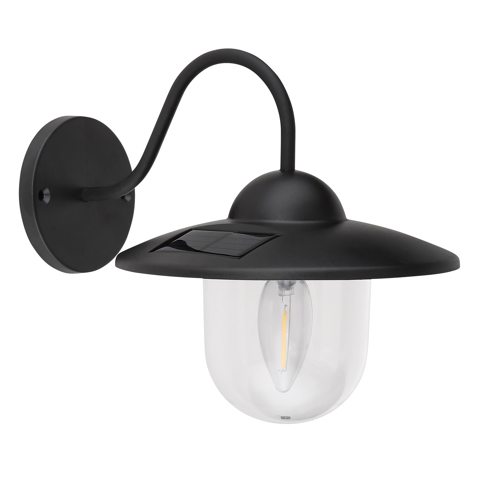 Solar wall light 36470, black Lights.ie