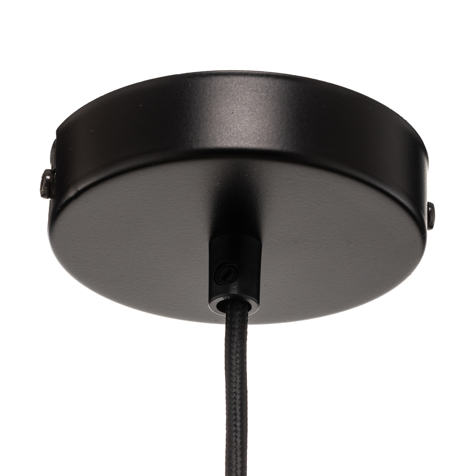 Závesná lampa Páv, Ø 45 cm, čierna