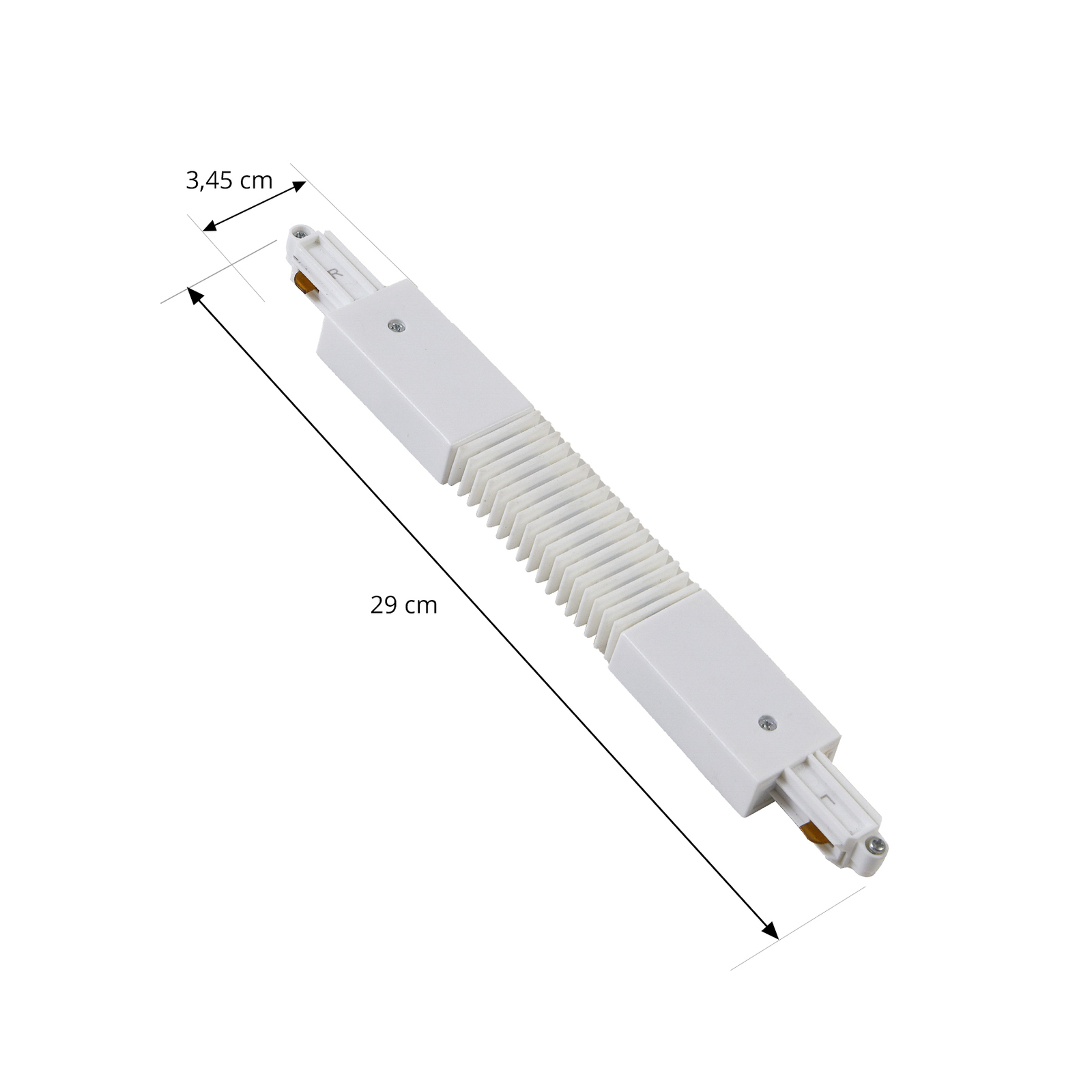 Lindby Flex-connector Linaro, wit, 1-fasig systeem