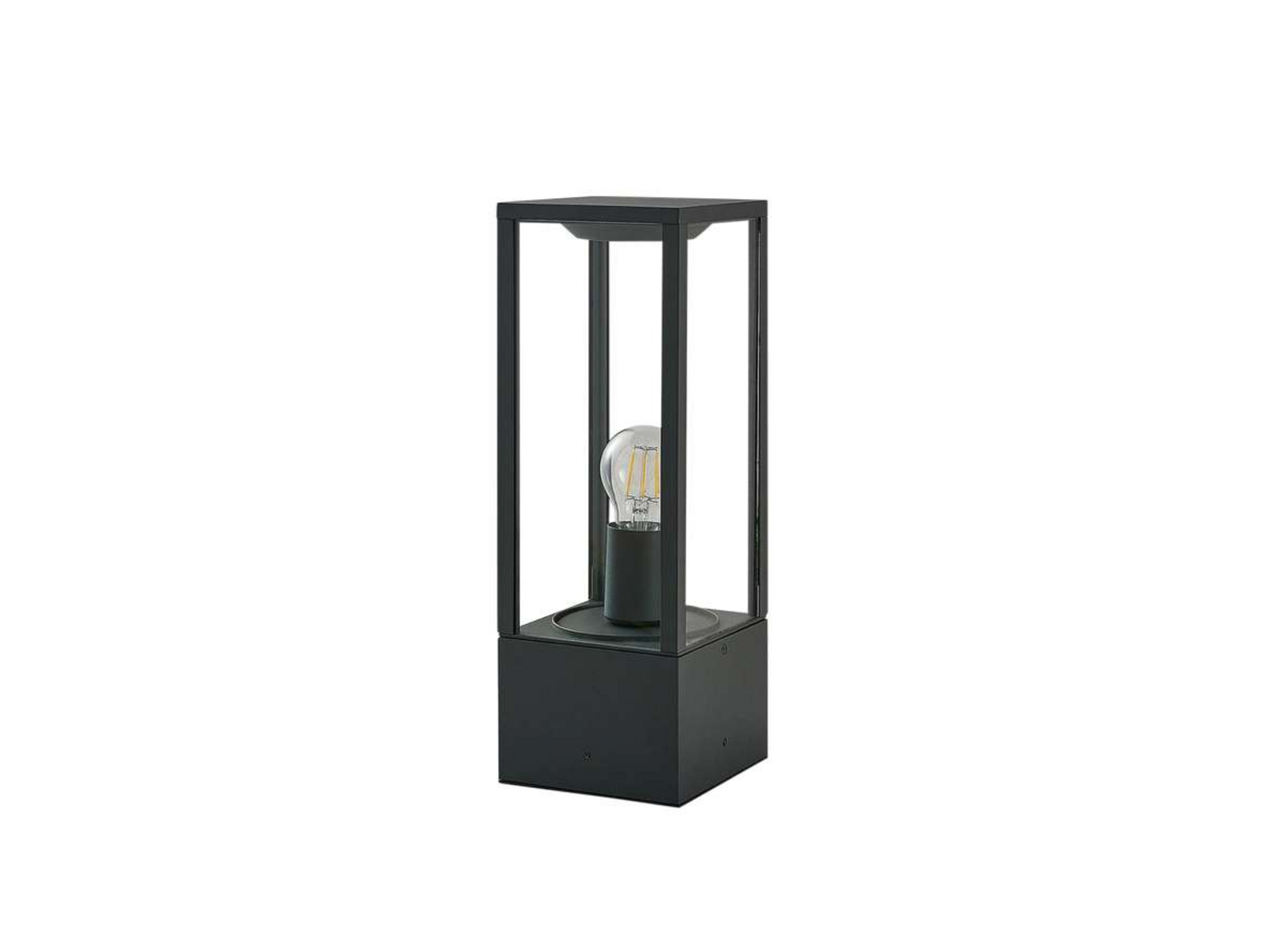 Peldar Zahradní Lampa H40 Dark Grey/Clear - Lindby