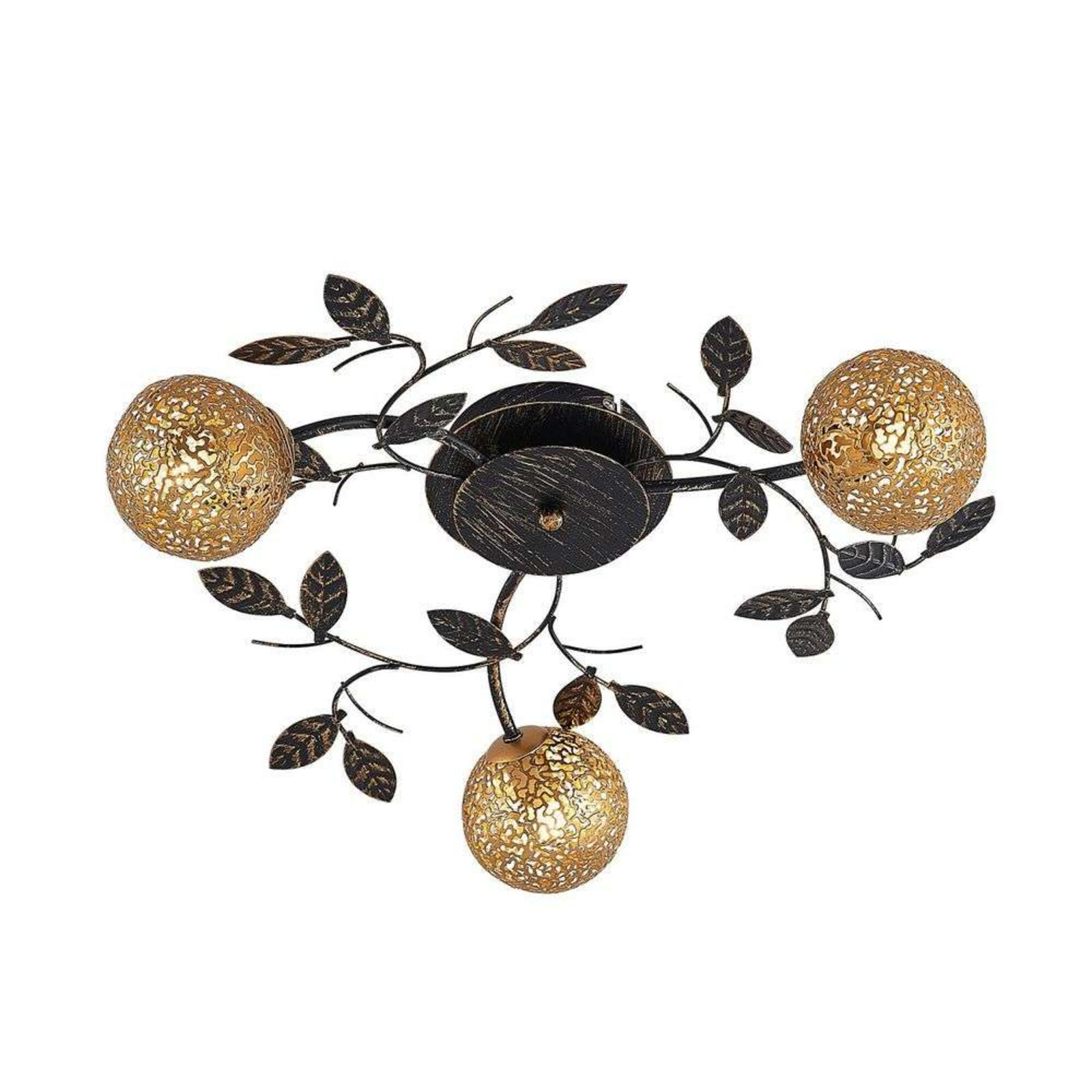 Evory Round 3 Ceiling Lamp Gold - Lucande