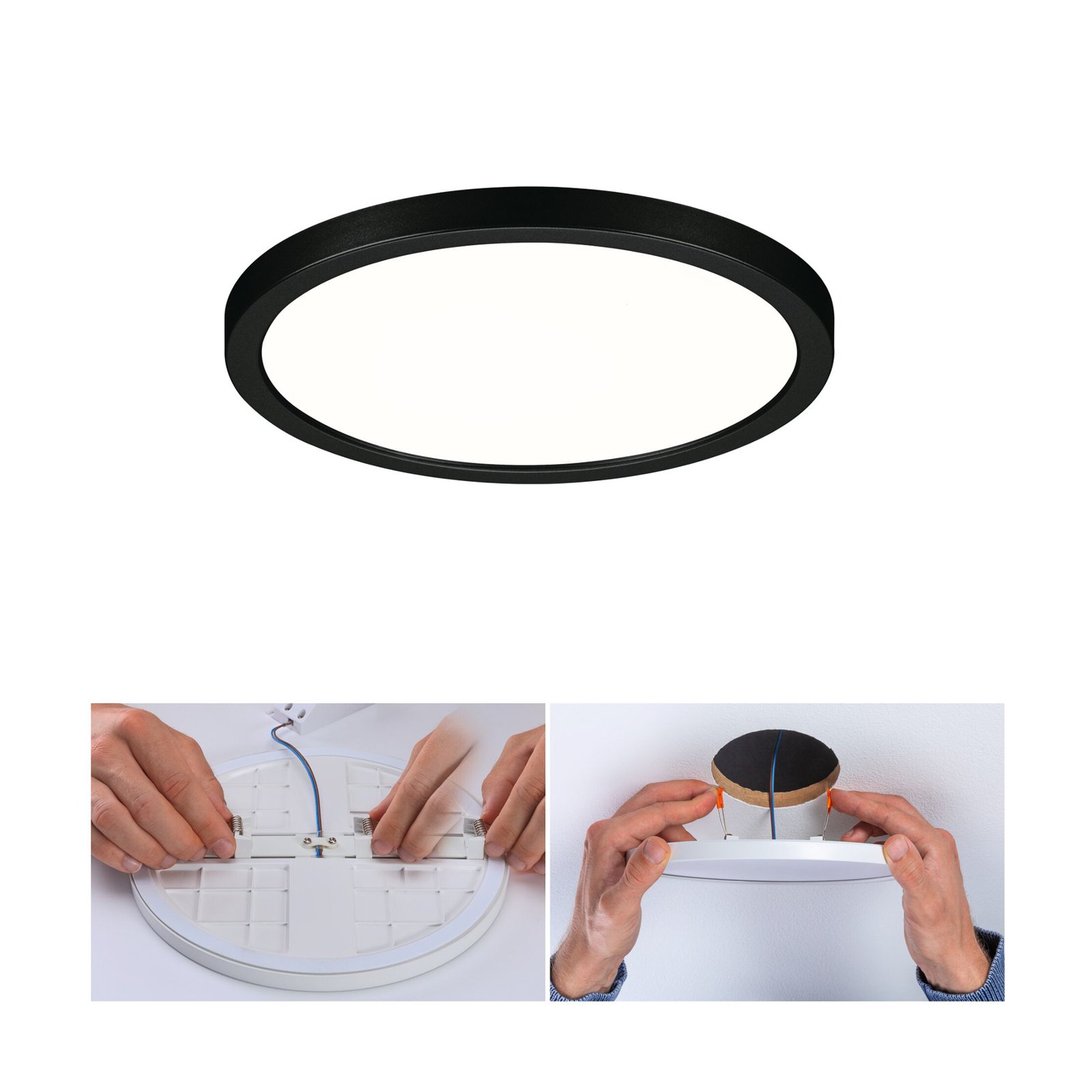 Paulmann Areo LED panel round black