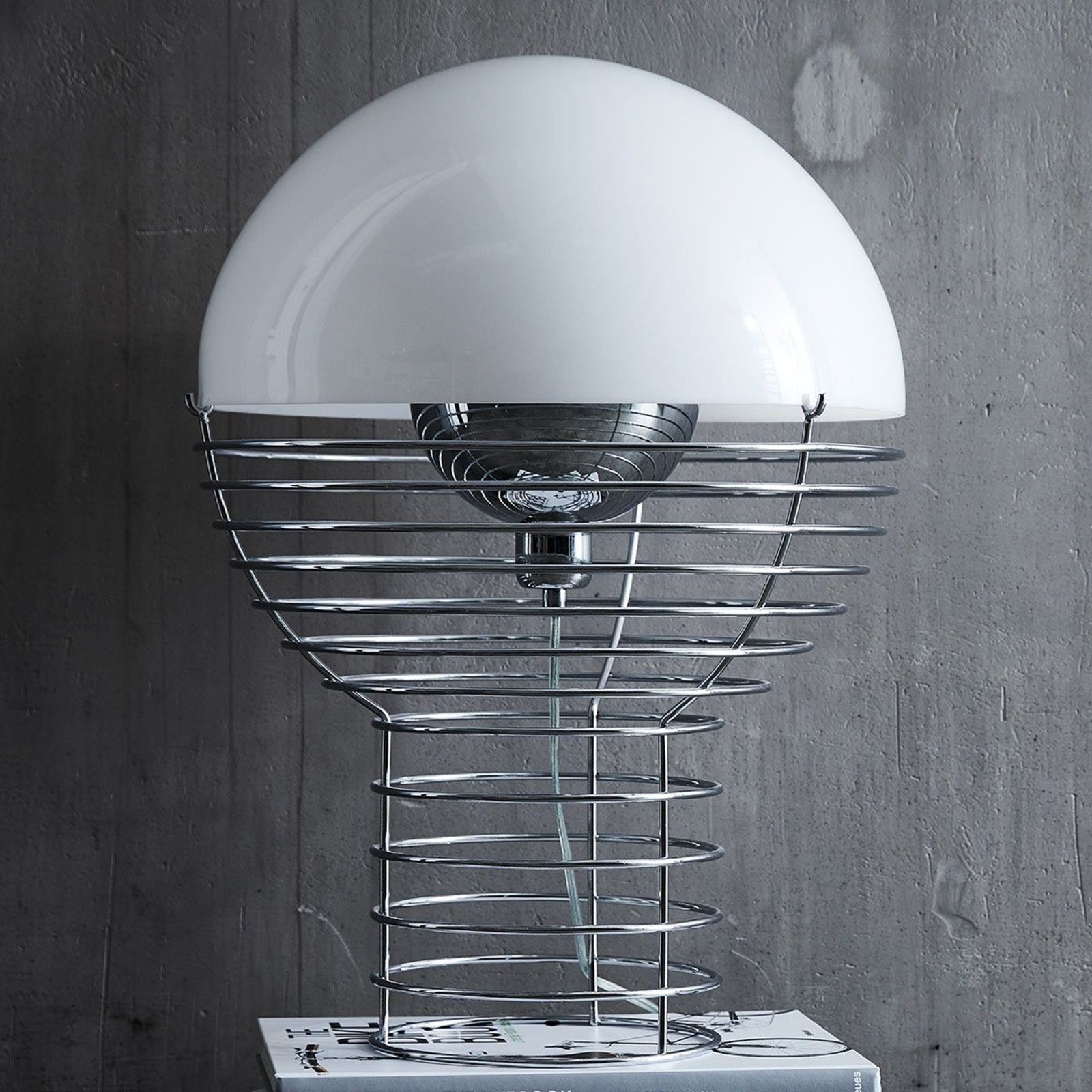 Wire Bordlampe Ø40 Hvit - Verpan