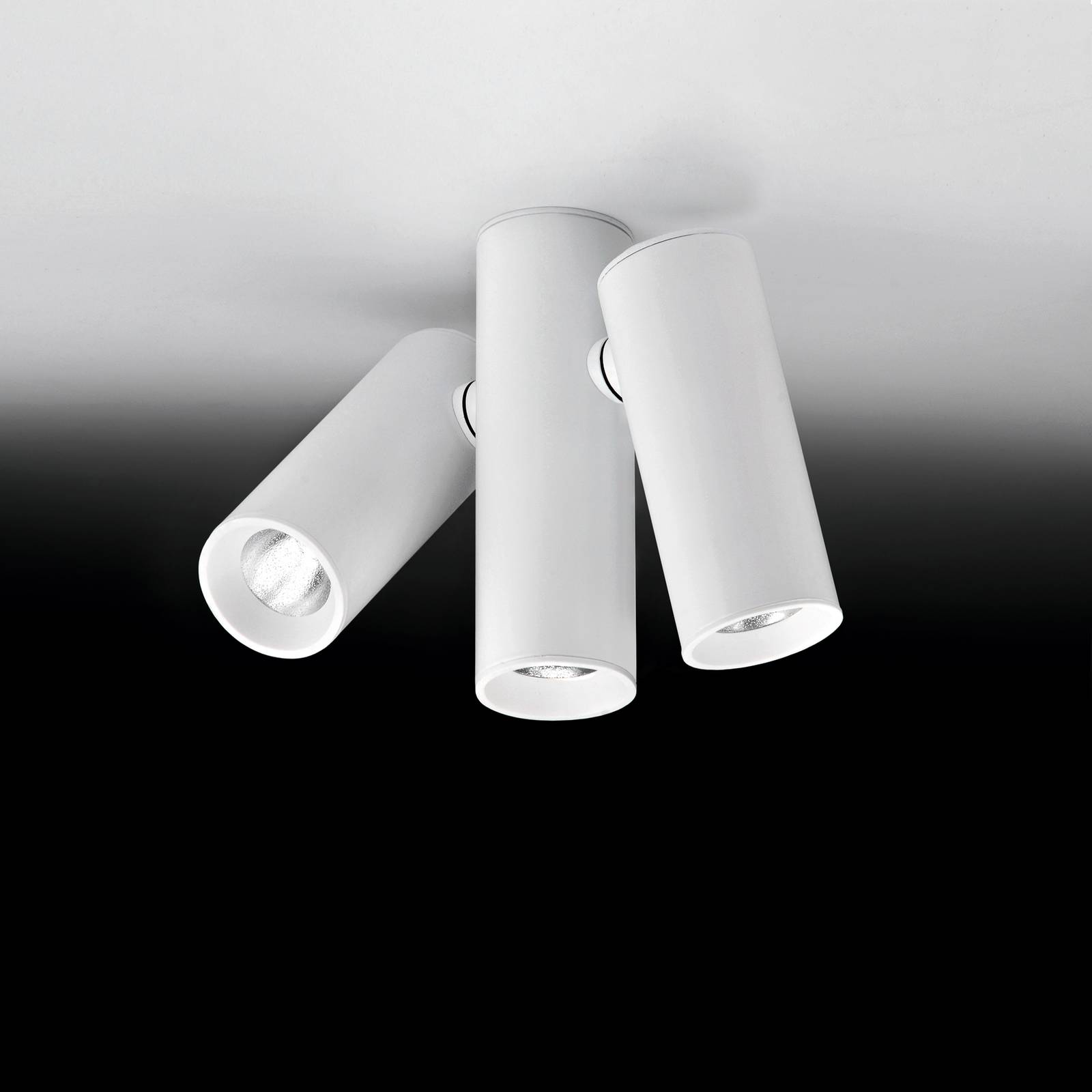 Milan Haul stropné LED svietidlo 3-pl., biela